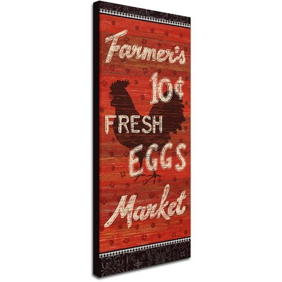 Trademark Fine Art "Country Touch VI" by Daphne Brissonnet Graphic Art on Wrapped Canvas | Wayfair