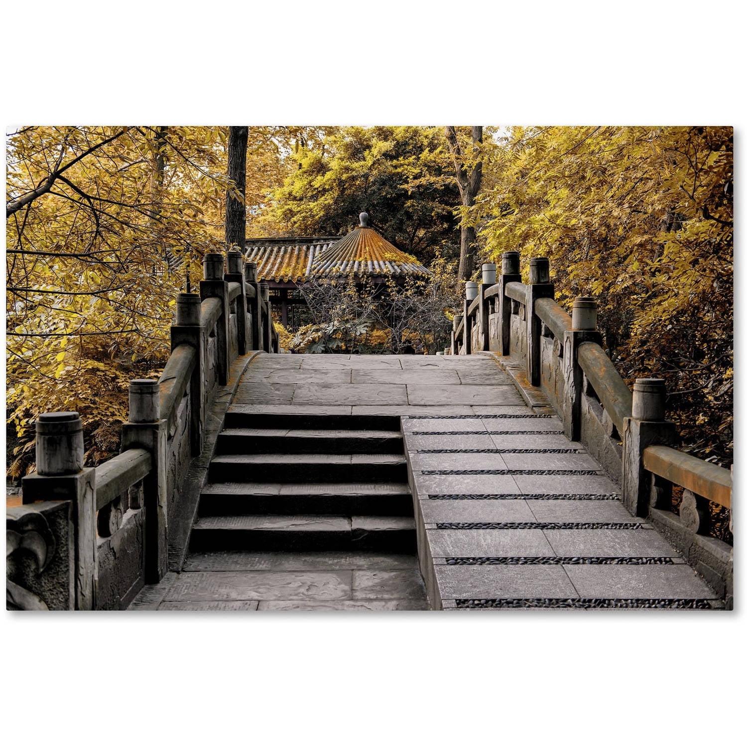 "Crossing Fall" by Philippe Hugonnard Photographic Print on Wrapped Canvas