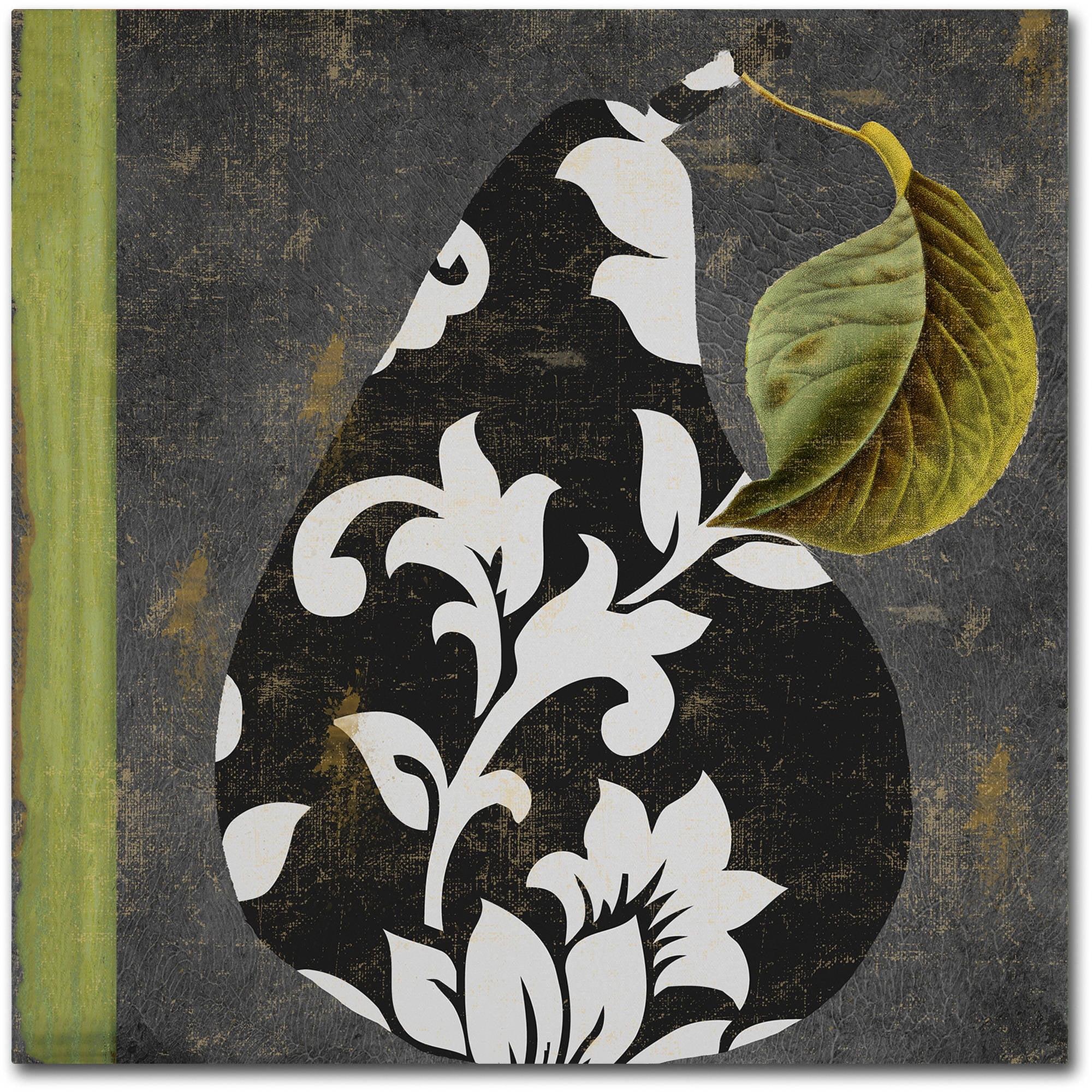 Trademark Fine Art "Decorative Pear II" Canvas Art by Color Bakery