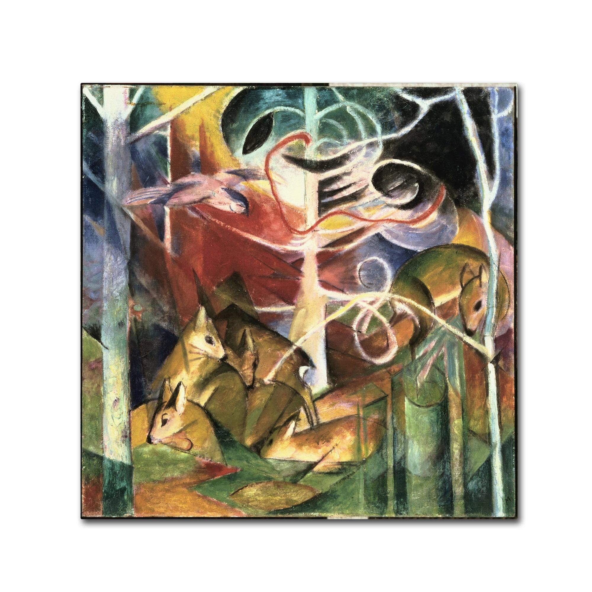 Trademark Fine Art " Deer " by Franz Marc