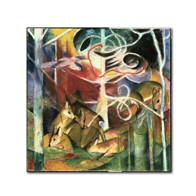 Trademark Fine Art " Deer " by Franz Marc