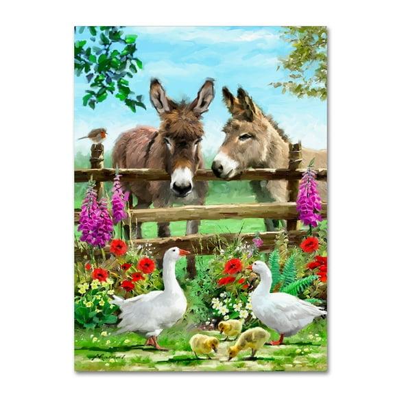 Trademark Fine Art The Macneil Studio " Donkeys " by The Macneil Studio