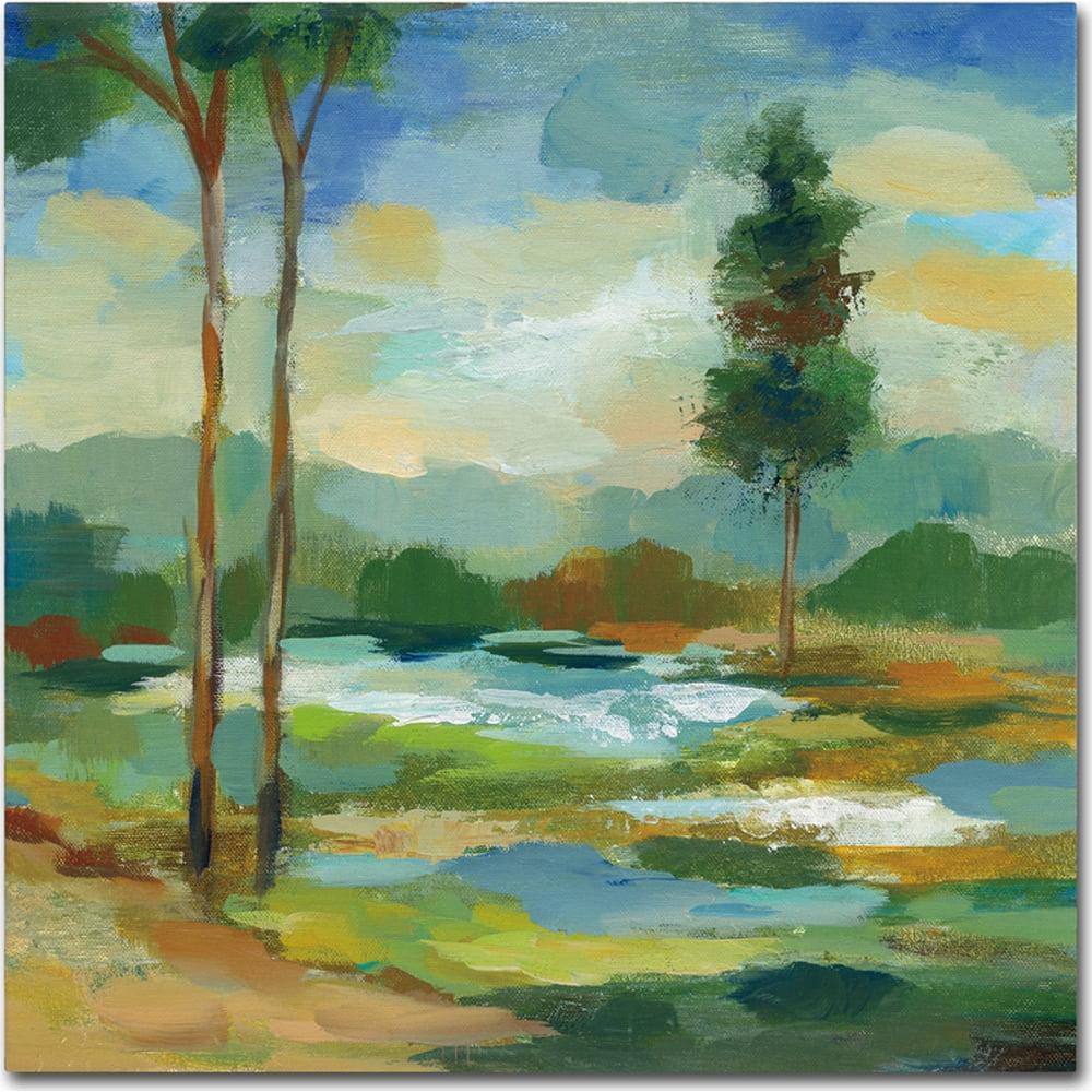 Early Spring Landscape I 24" Square Canvas Art