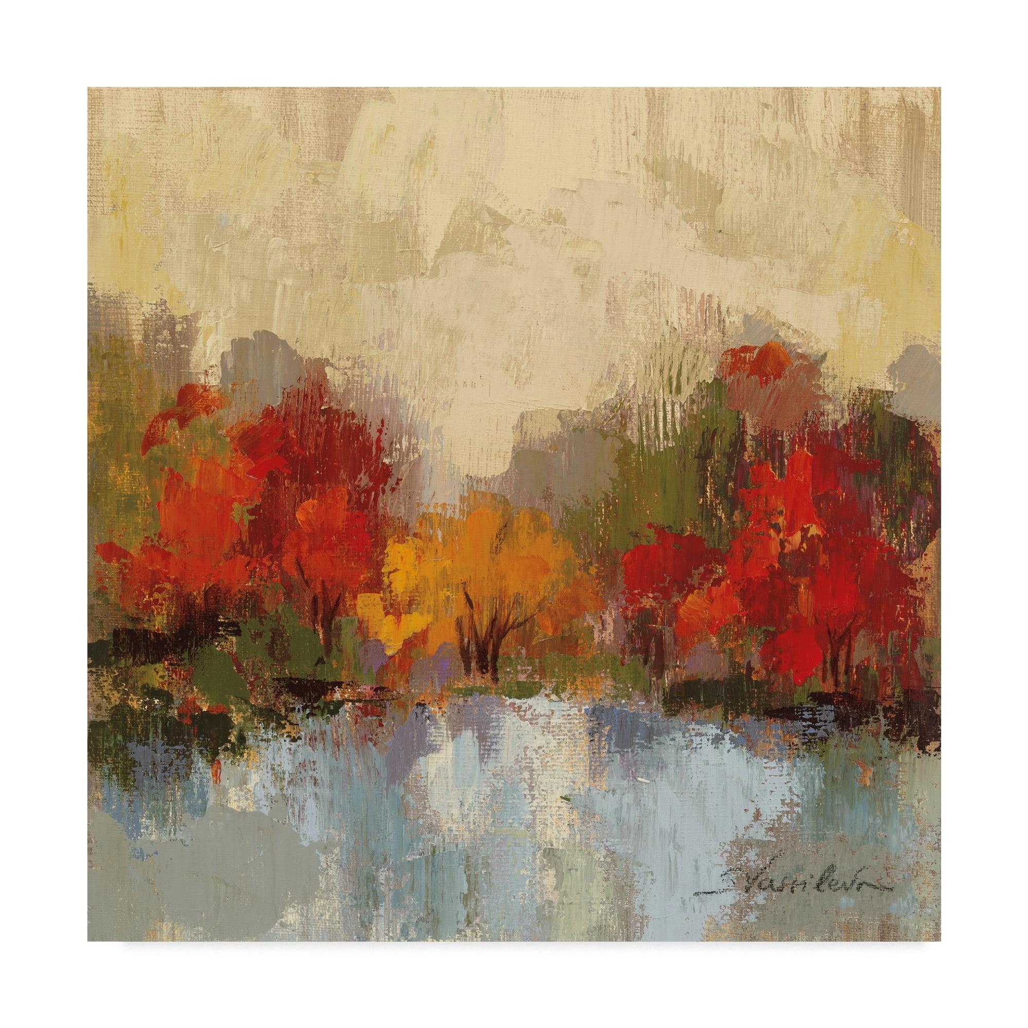 Trademark Fine Art 'Fall Riverside I' Canvas Art by Silvia Vassileva