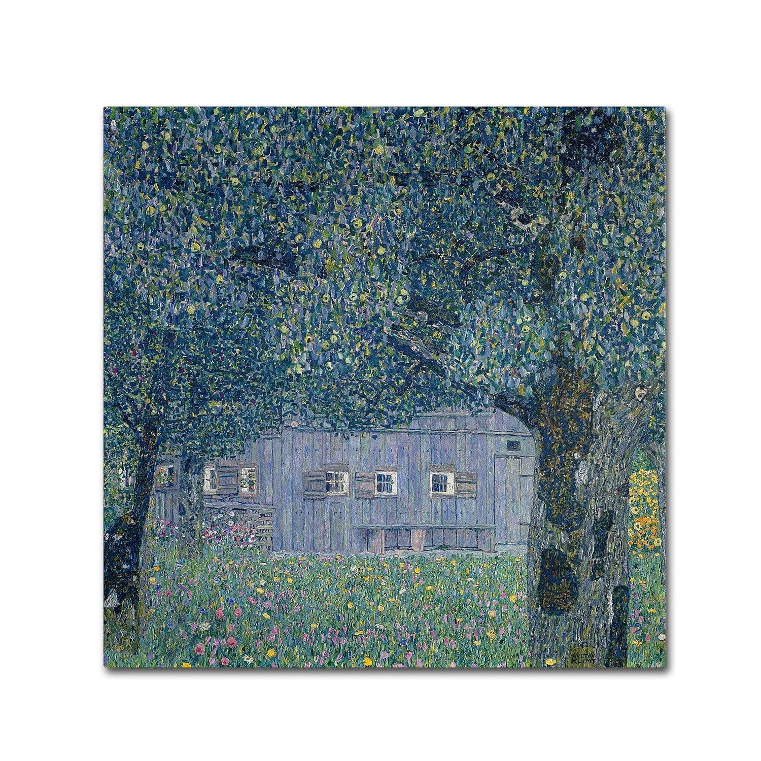 Vault W Artwork " Farmhouse In Upper Austria " by Gustav Klimt