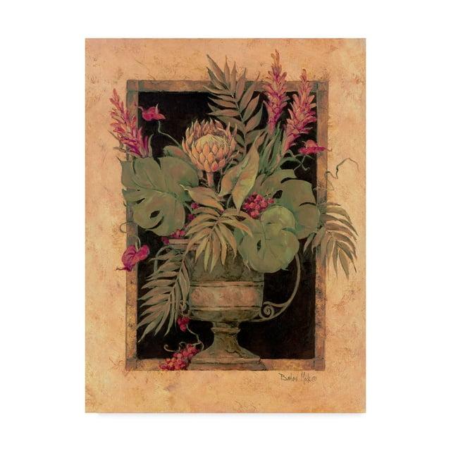 Trademark Fine Art ' Framed Tropical Arrangement' Canvas Art by Barbara Mock