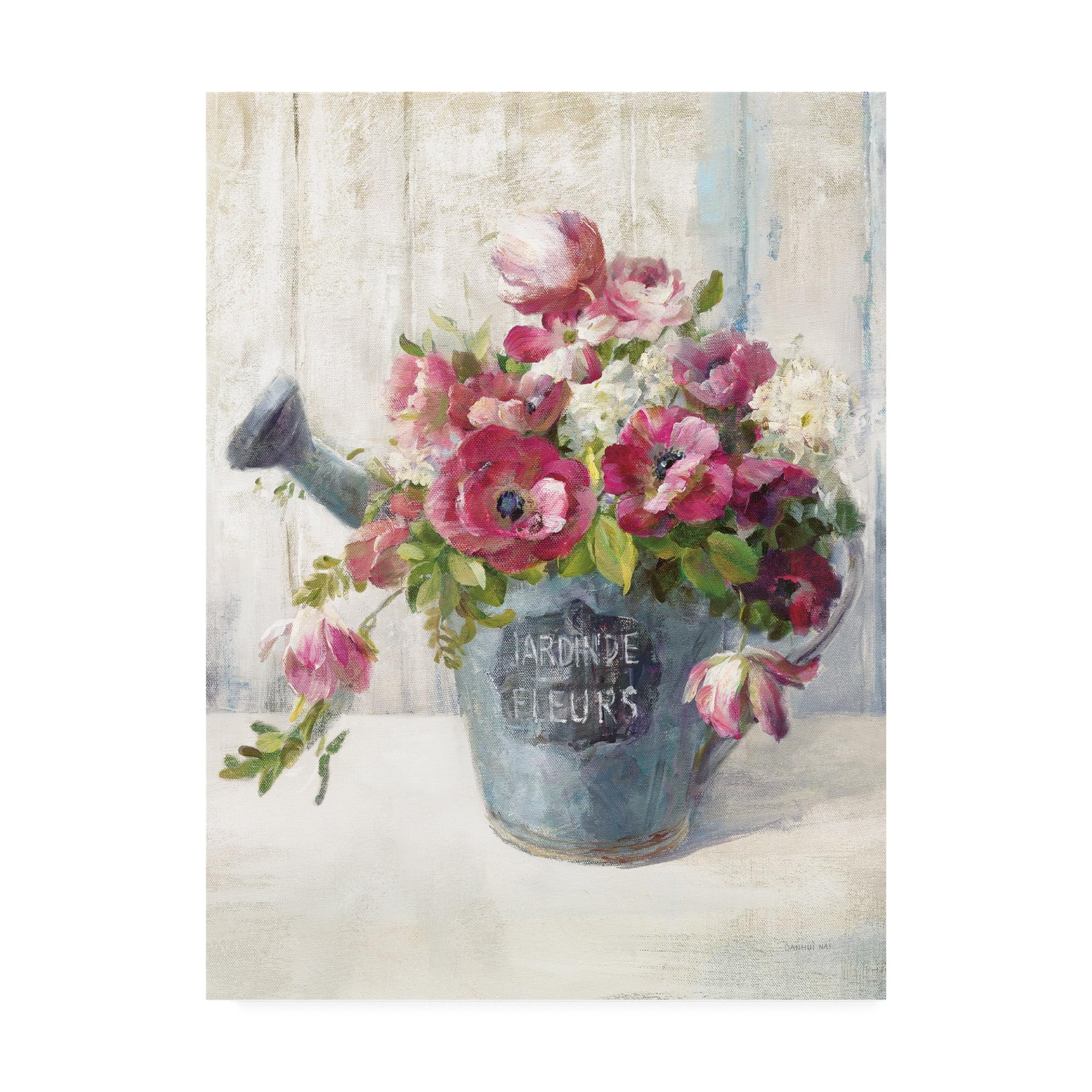 Trademark Fine Art 'Garden Blooms II' Canvas Art by Danhui Nai