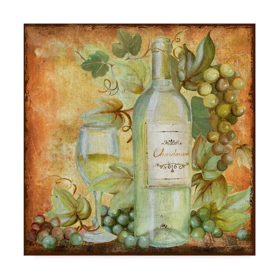 Trademark Fine Art 'Grapevine and Wine White' Canvas Art by Art Licensing Studio