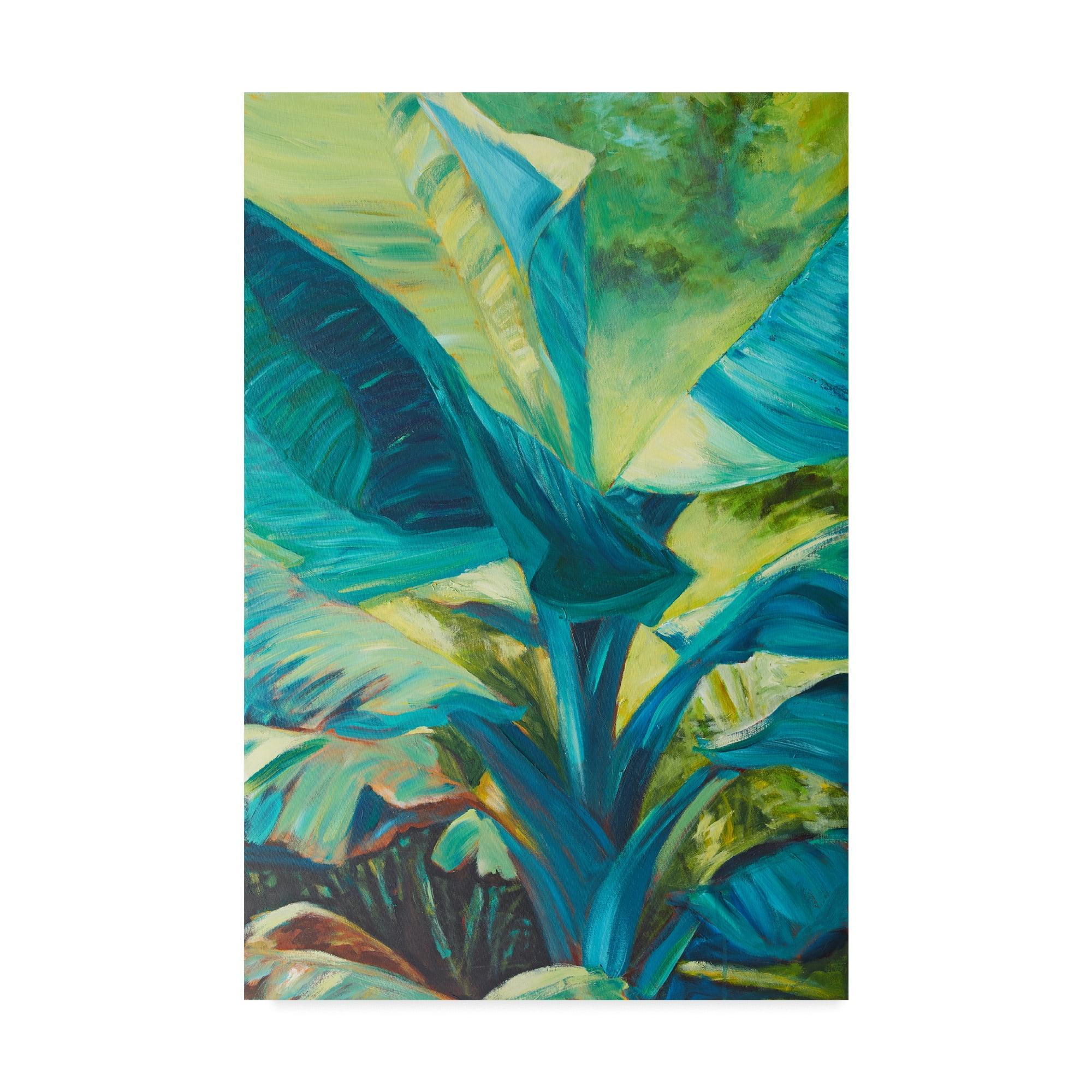 Trademark Fine Art 'Green Banana Duo I' Lienzo Art de Suzanne Wilkins
