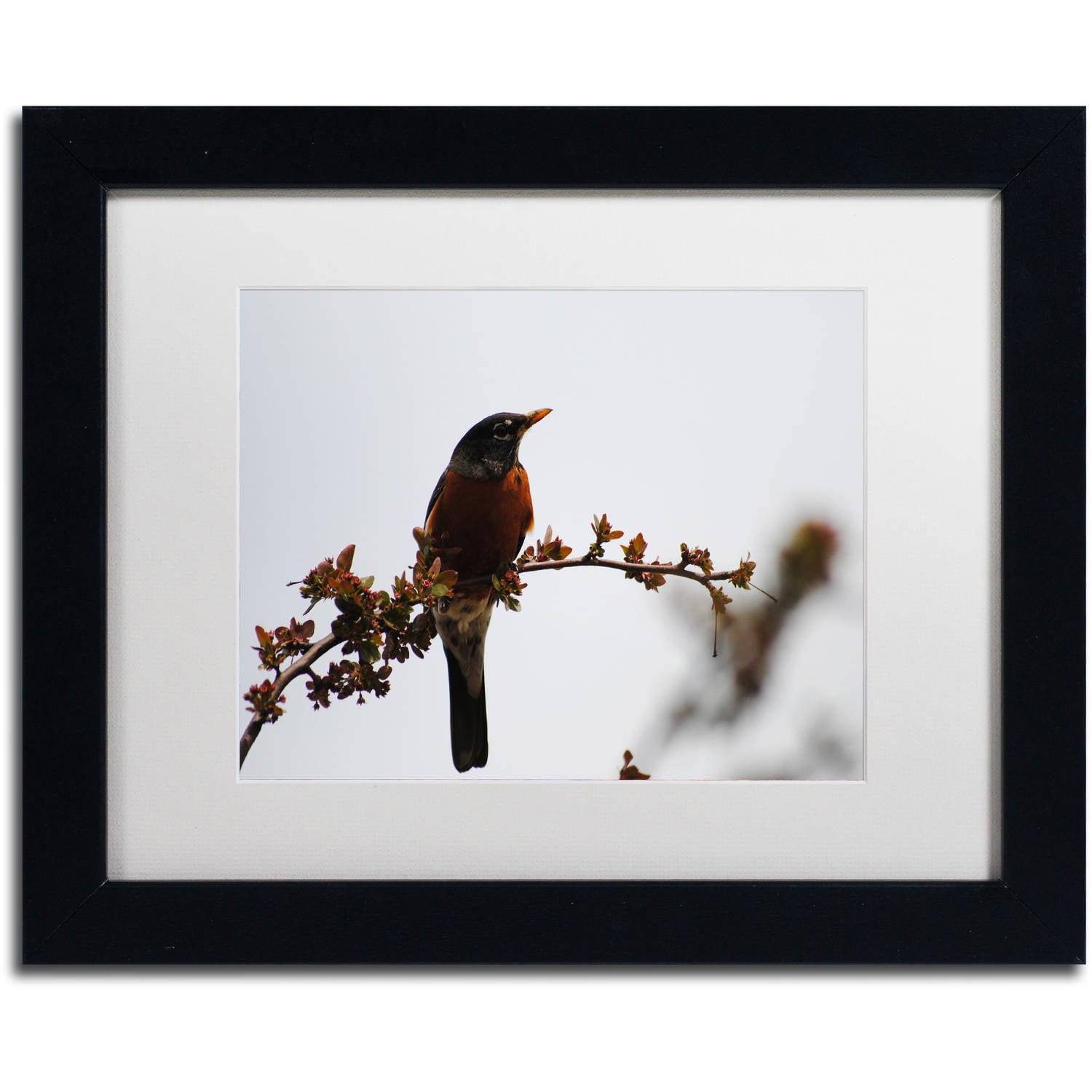 Trademark Fine Art "Guardian" Canvas Art by Monica Mize, White Matte, Black Frame