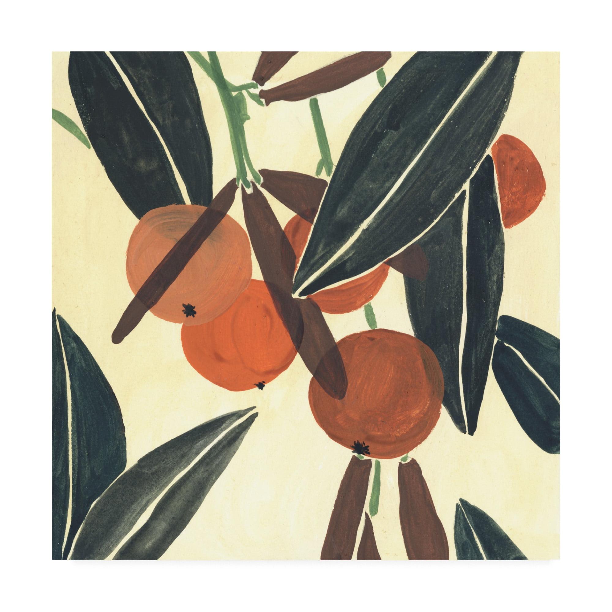 Melissa Wang Kumquat II 14" Square Canvas Art