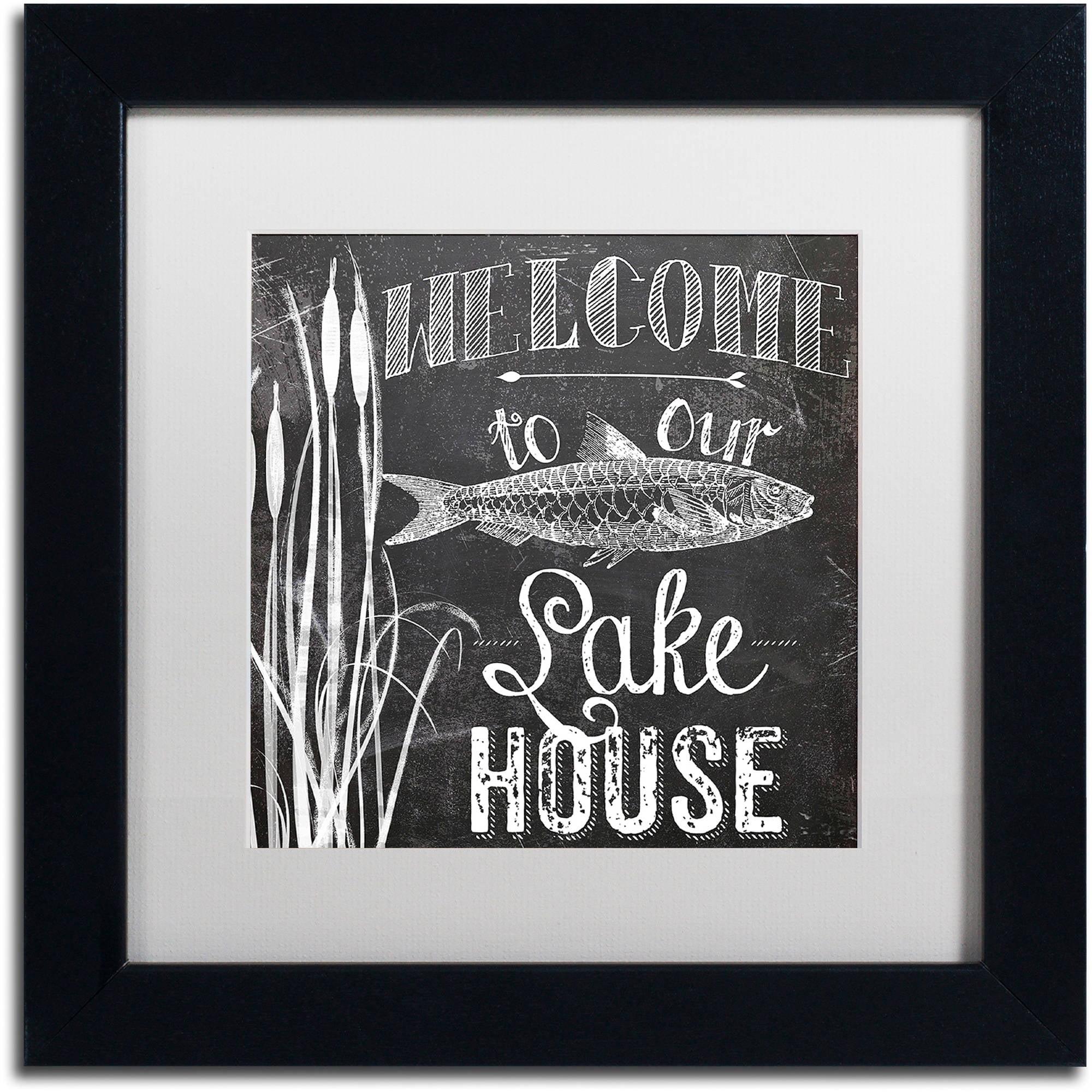 Trademark Fine Art - Color Bakery 'Lake House I' Matted Framed Art - 11x11