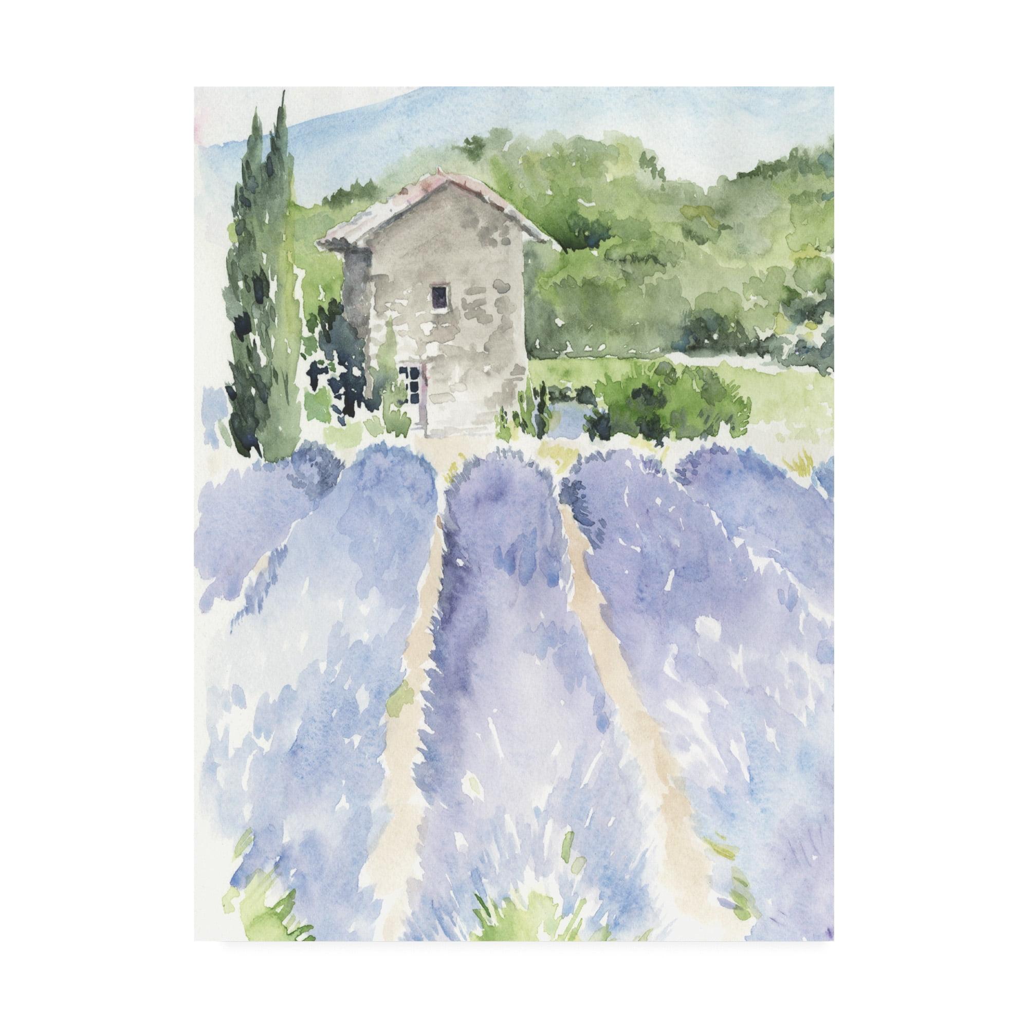 Trademark Fine Art 'Lavender Fields I' Canvas Art by Jennifer Paxton Parker