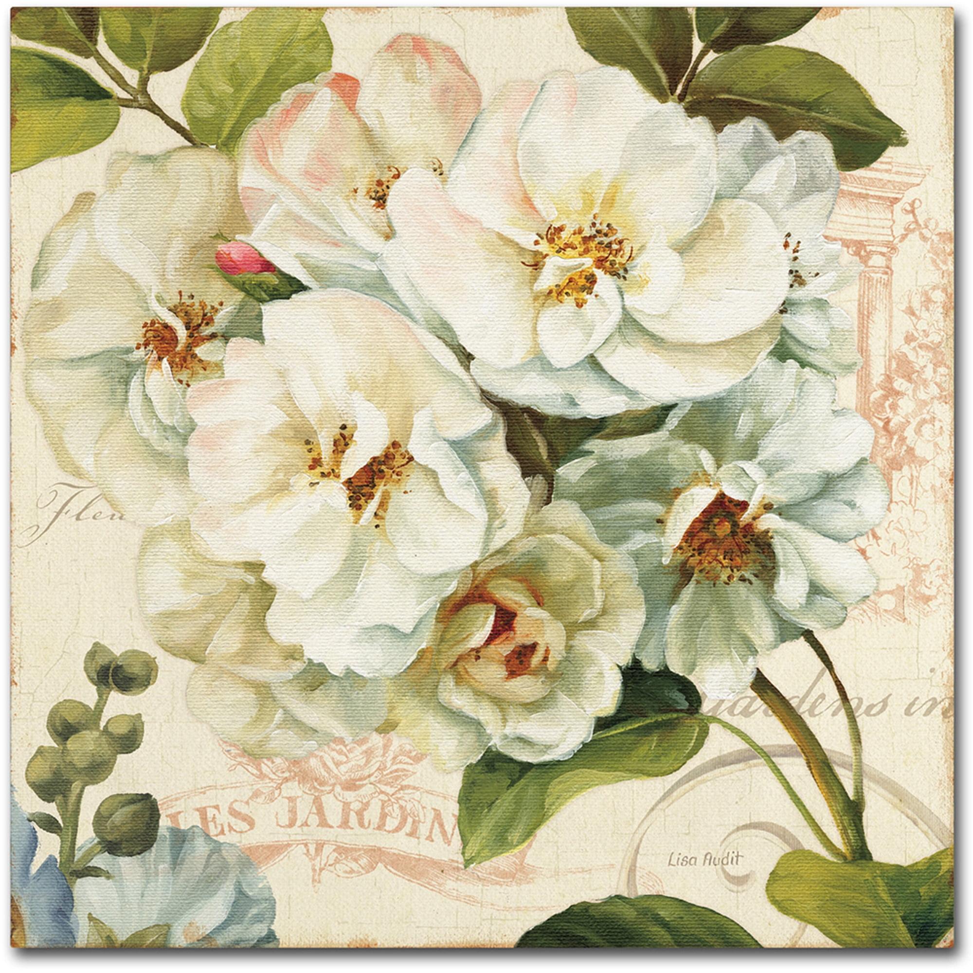 Trademark Fine Art "Les Jardin III" Lienzo Art de Lisa Audita