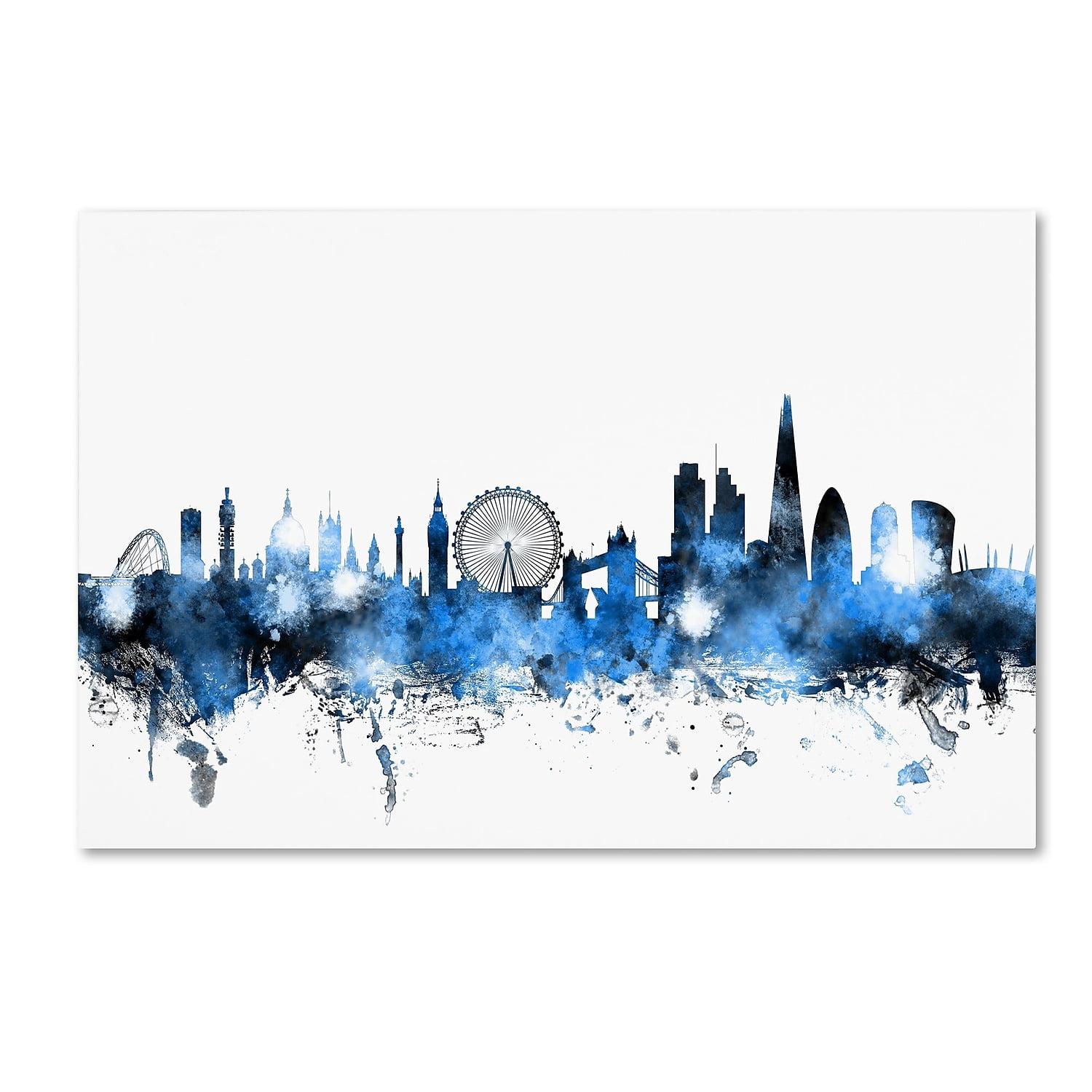 Trademark Fine Art " London England Skyline " by Michael Tompsett