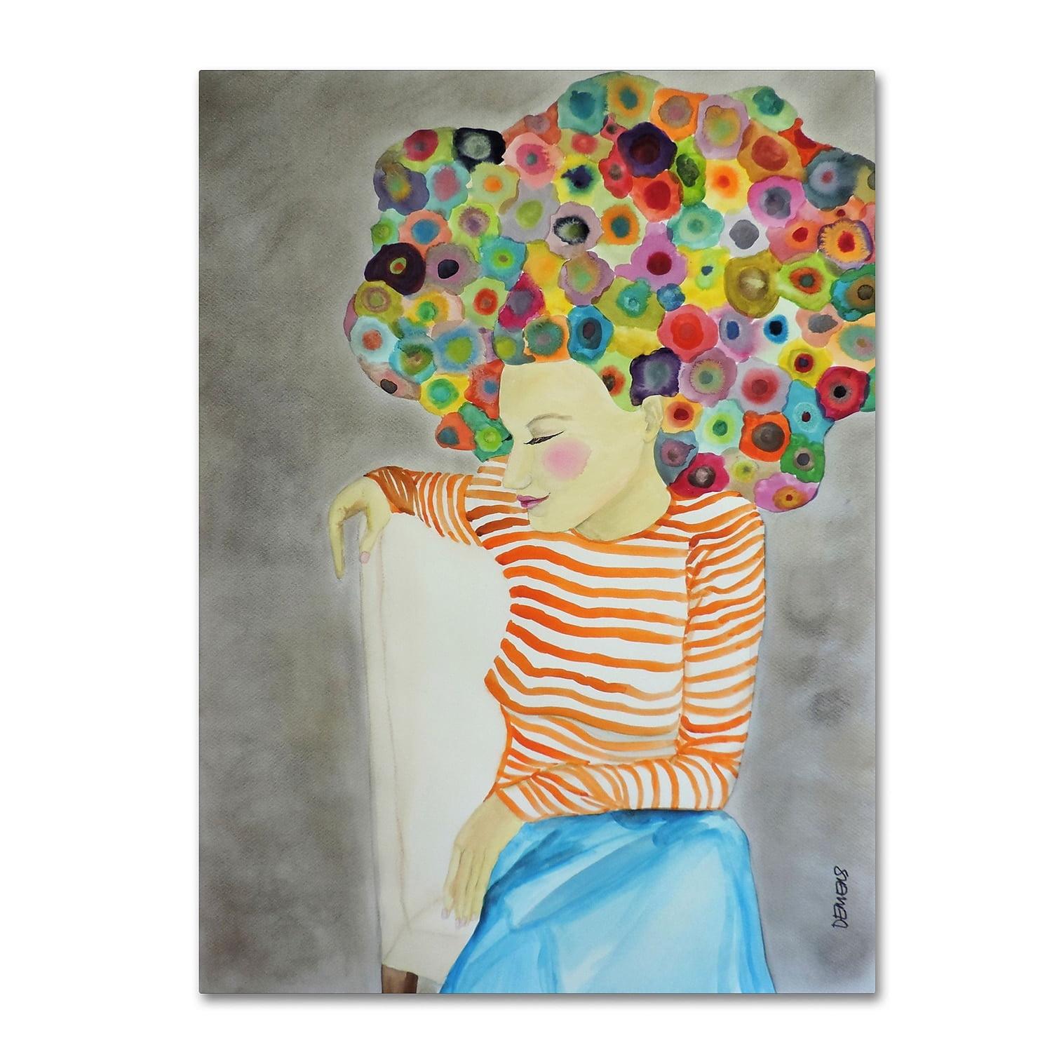 Colorful Abstract Figure Canvas Art, 18 x 24