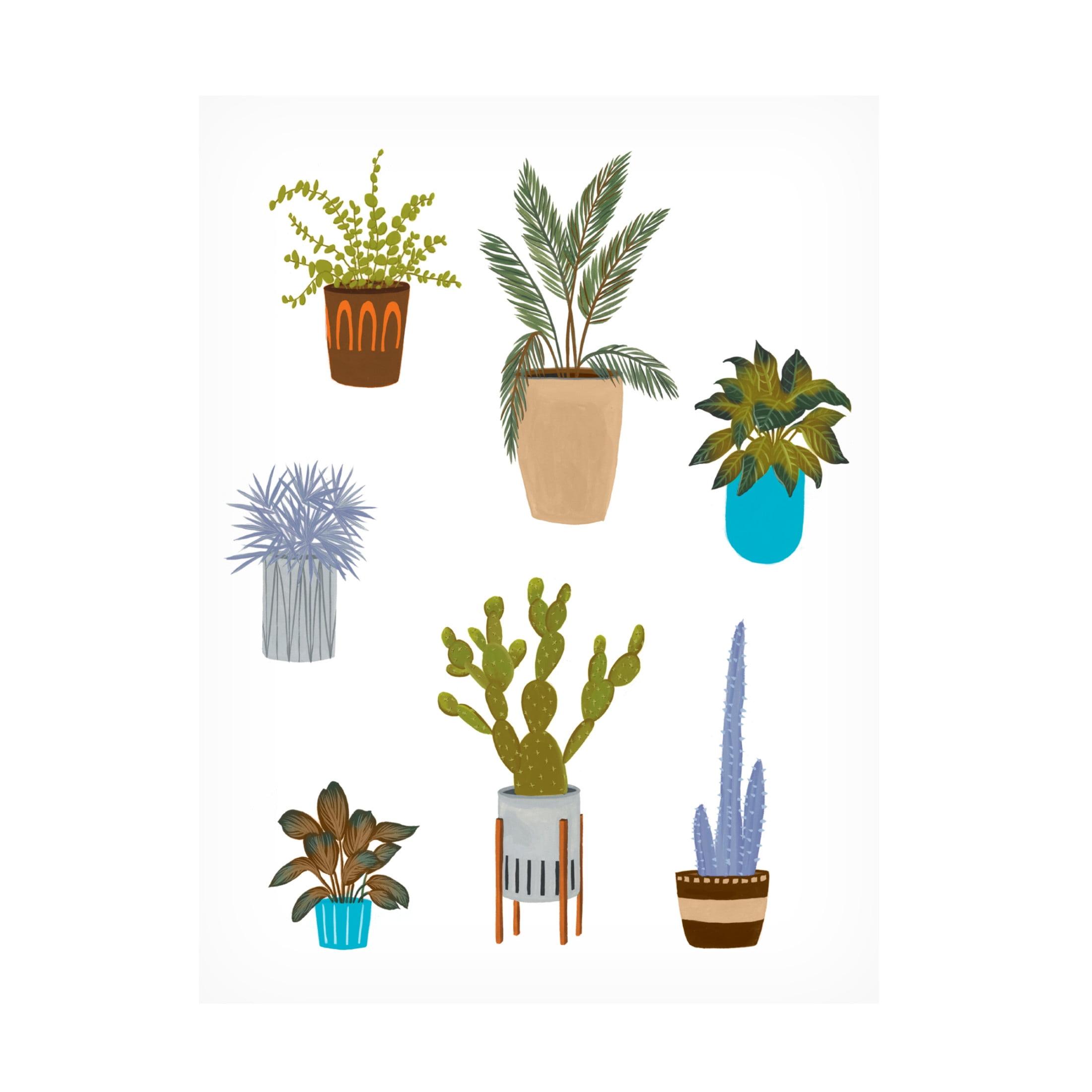 Trademark Fine Art Modern & Contemporary " Houseplant Chart II " by Melissa Wang