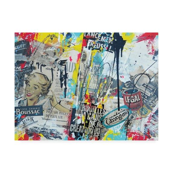 Trademark Fine Art 'Modern Graffiti' Canvas Art by David Drioton