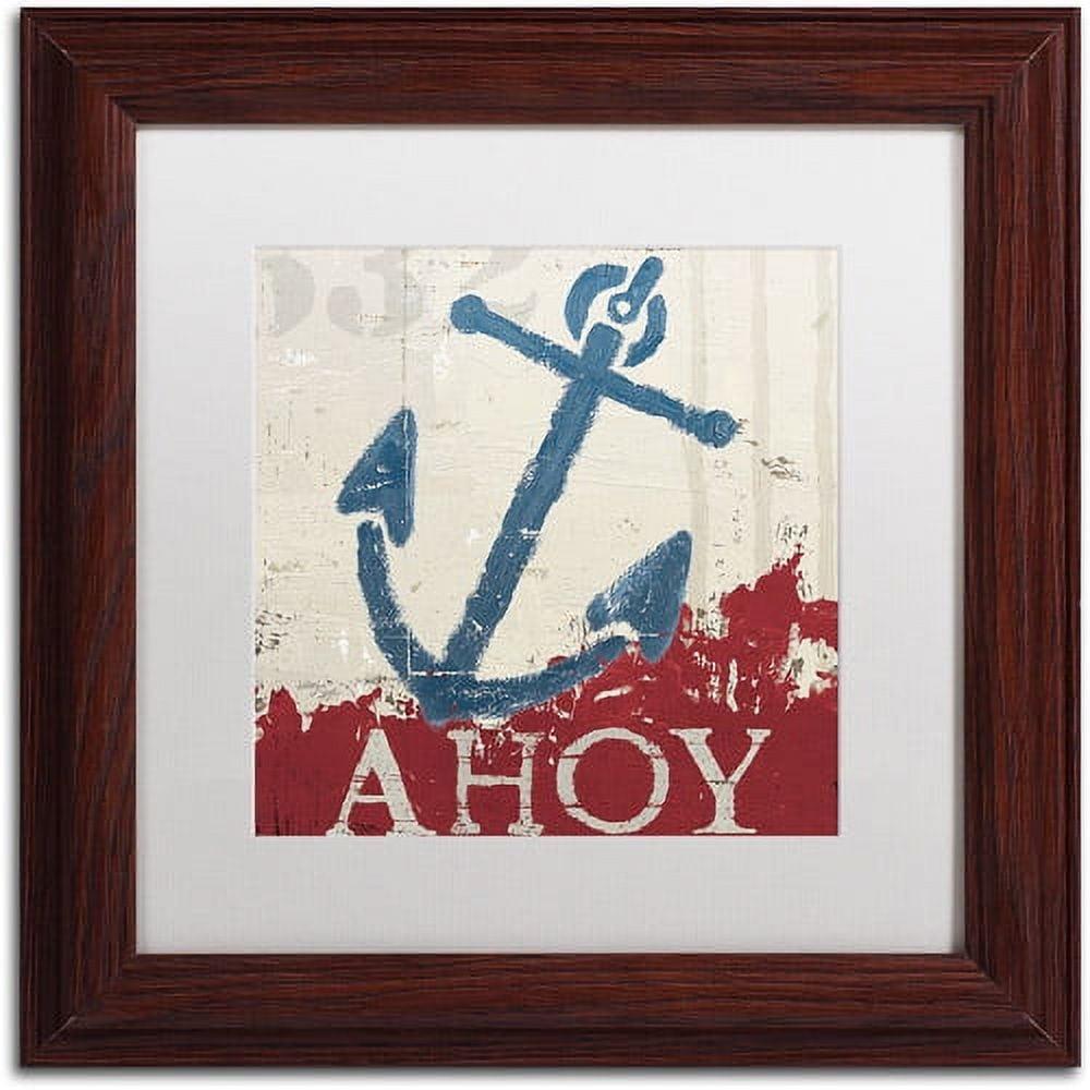 Trademark Fine Art 'Nautical IV' by Wellington Studio Framed Graphic Art | Wayfair