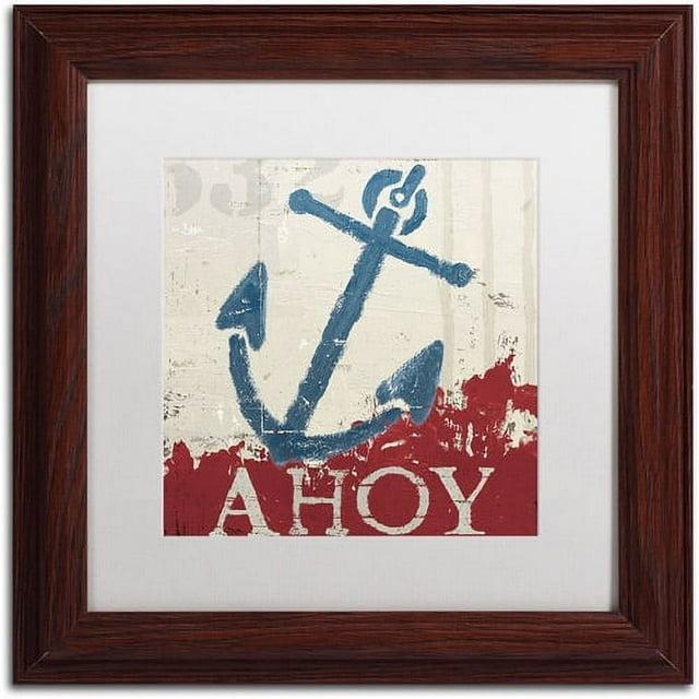 Trademark Fine Art 'Nautical IV' by Wellington Studio Framed Graphic Art | Wayfair