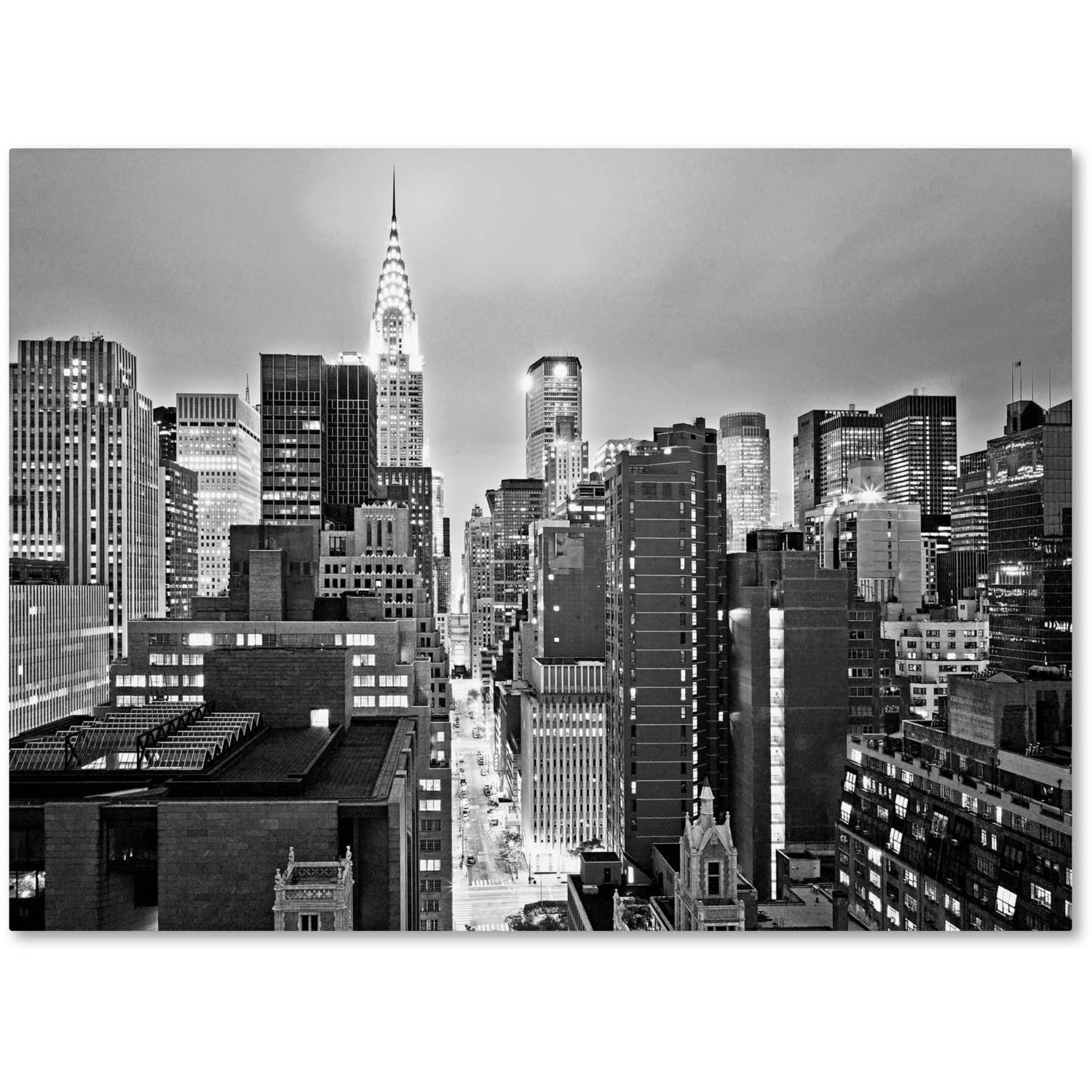Trademark Fine Art 'New York Skyline 2 Photographic Print on Wrapped Canvas