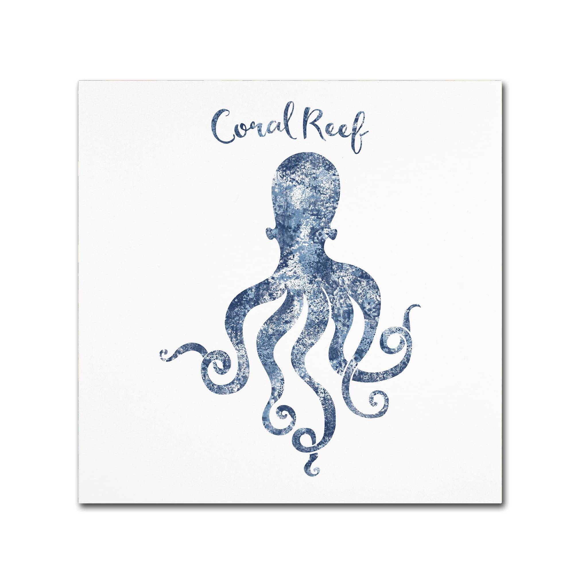 Trademark Fine Art Tina Lavoie " Octopus Coral Reef " by Tina Lavoie
