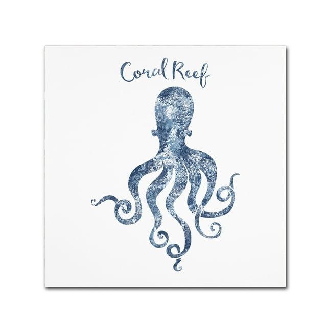 Trademark Fine Art Tina Lavoie " Octopus Coral Reef " by Tina Lavoie