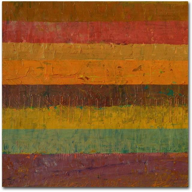 Trademark Fine Art "Orange Line" Canvas Art by Michelle Calkins