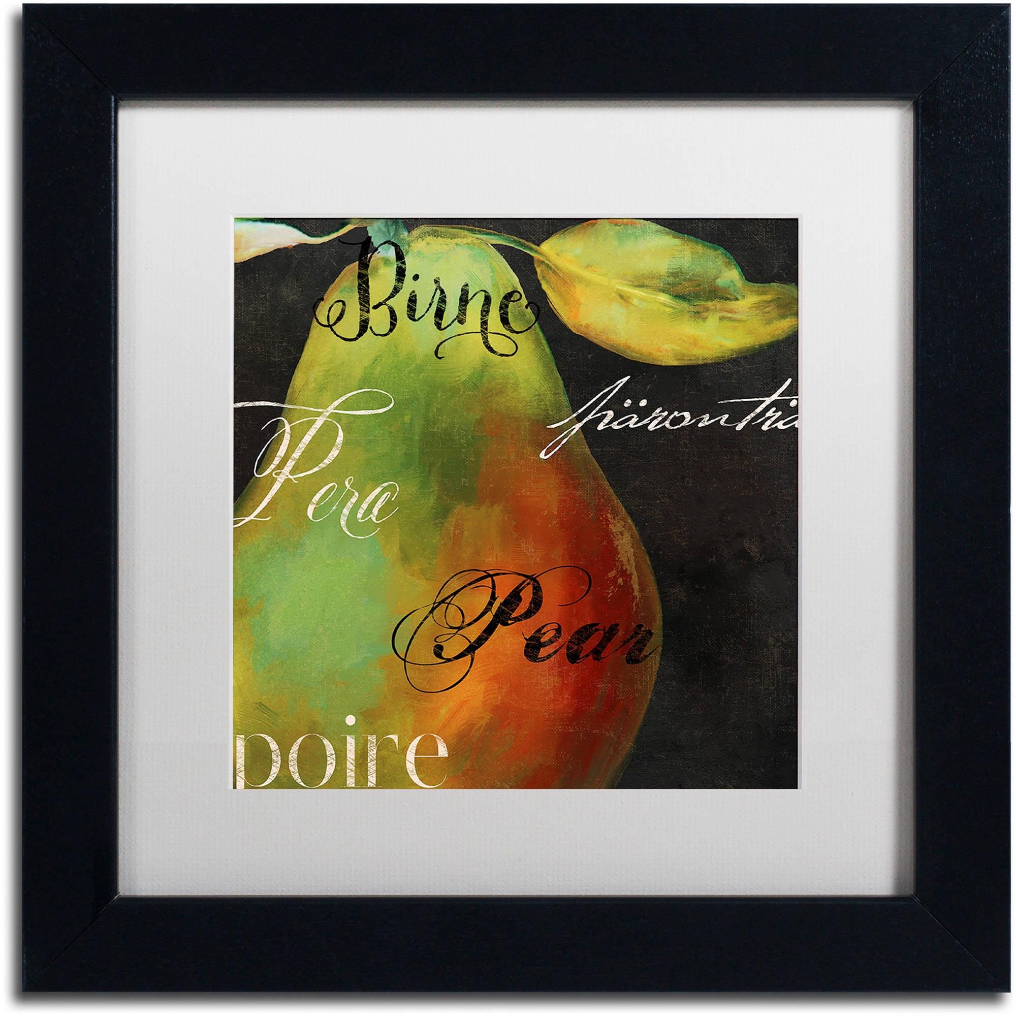 Trademark Fine Art 'Painted Pear I' by Color Bakery Framed Graphic Art | Wayfair
