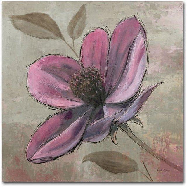 Trademark Fine Art " Plum Floral III " by Emily Adams Painting Print