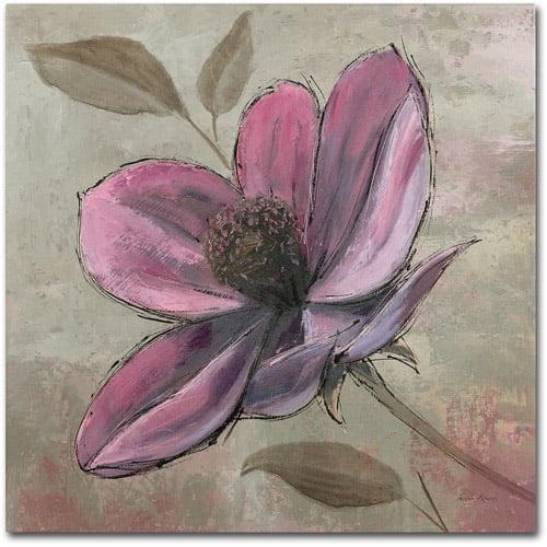 Trademark Fine Art " Plum Floral III " by Emily Adams Painting Print