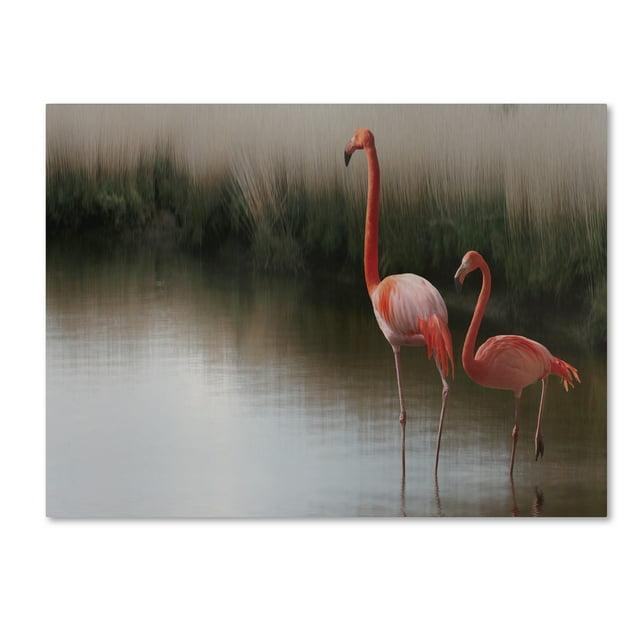 Trademark Fine Art " Red Flamingo " by Anna Cseresnjes