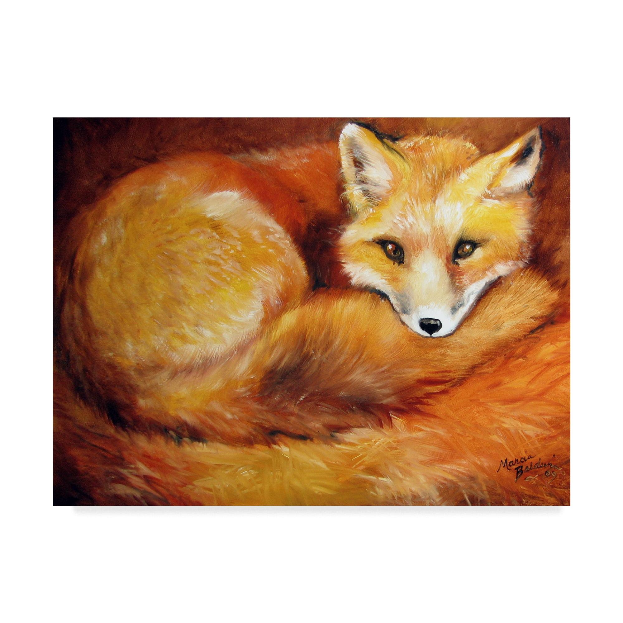 Red Fox Den Gallery-Wrapped Canvas Art, 24 x 32 Inches