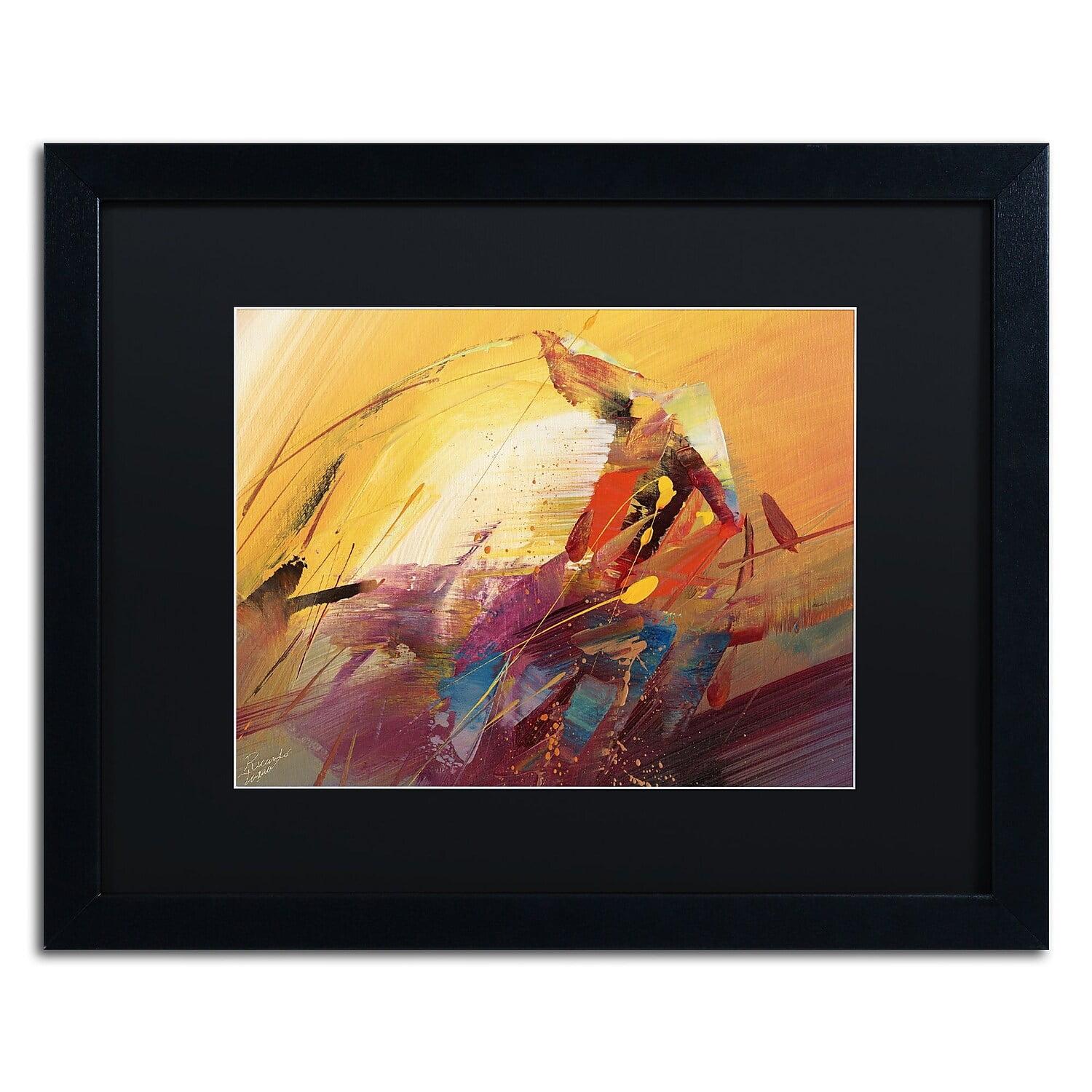 Colorful Abstract 16 x 20 Framed Canvas Print