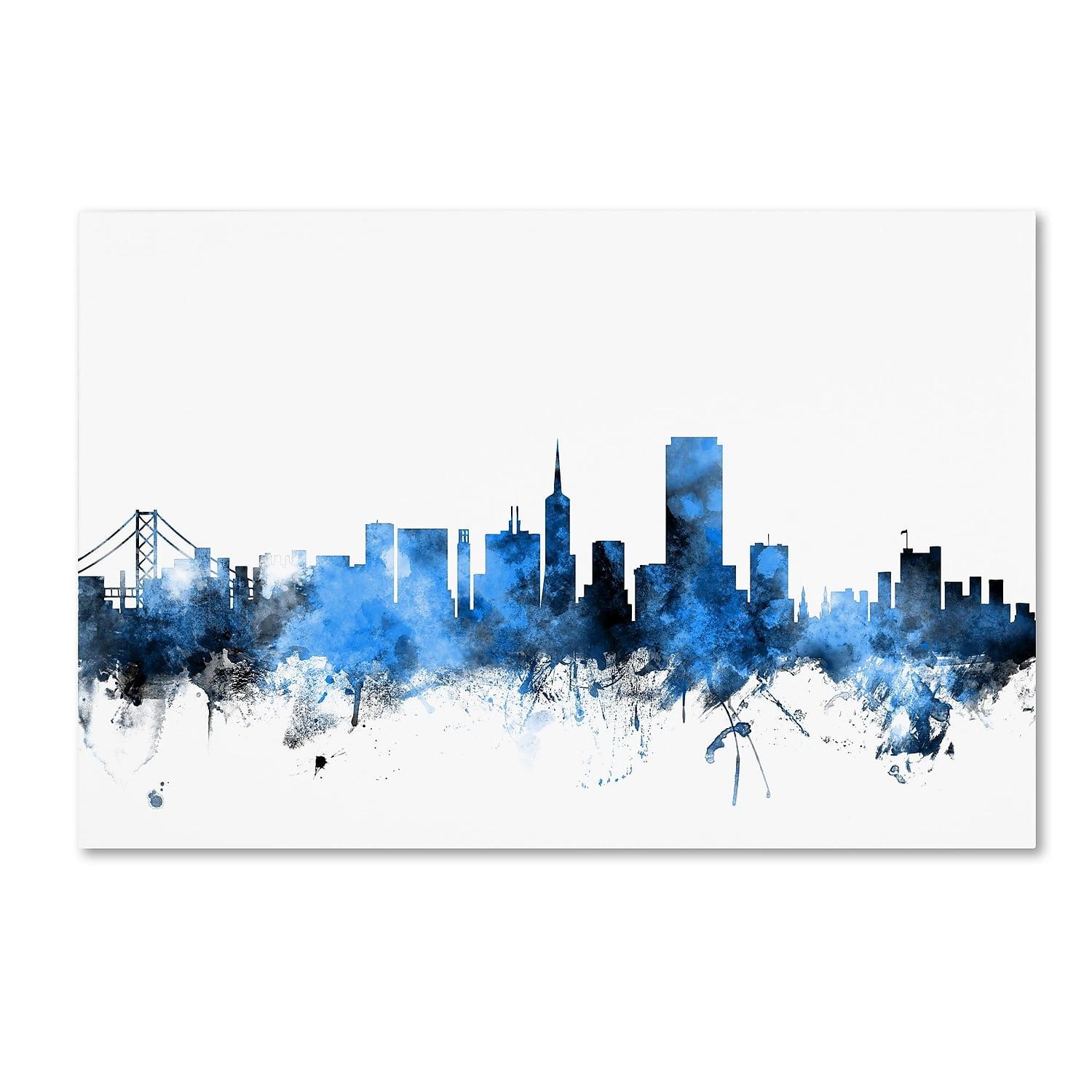 Trademark Fine Art " San Francisco City Skyline II " by Michael Tompsett