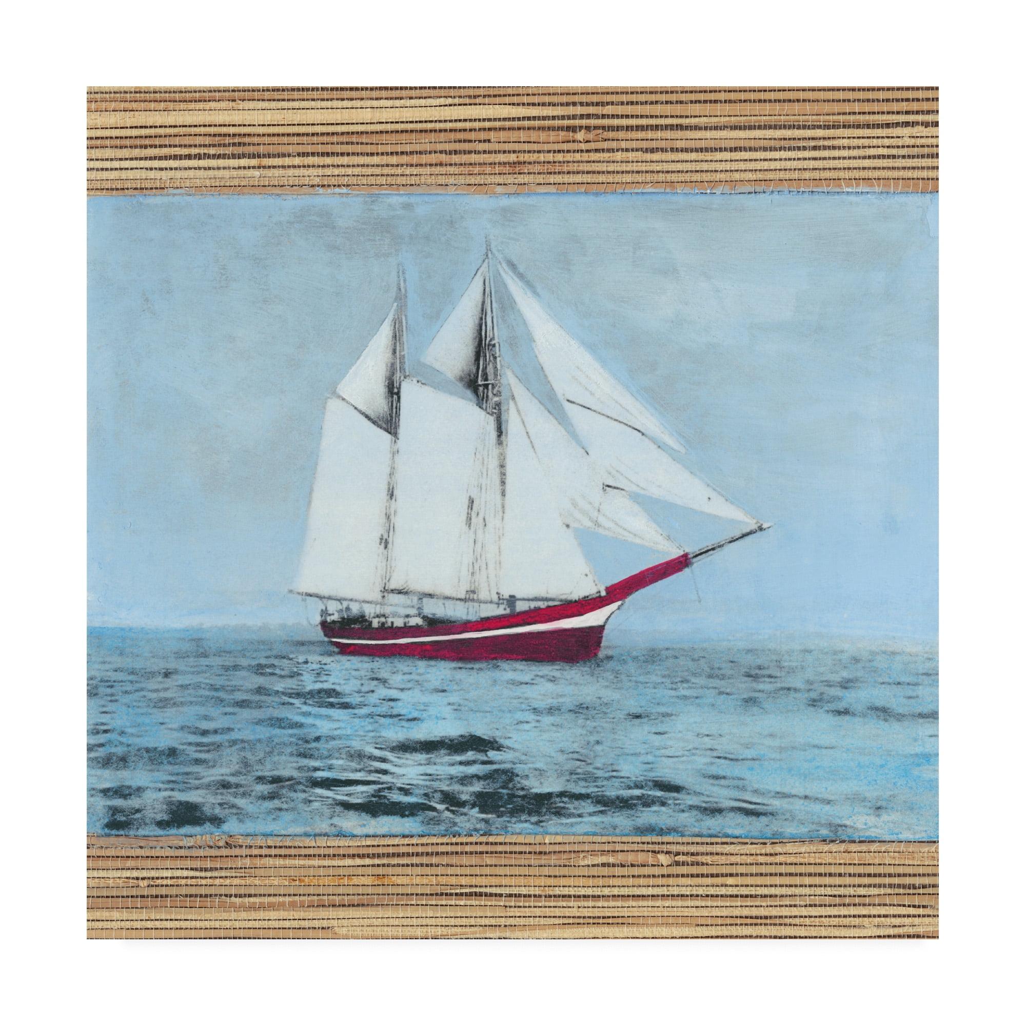 Naomi Mccavitt 'Seagrass Nautical I' Canvas Art - Trademark Fine Art