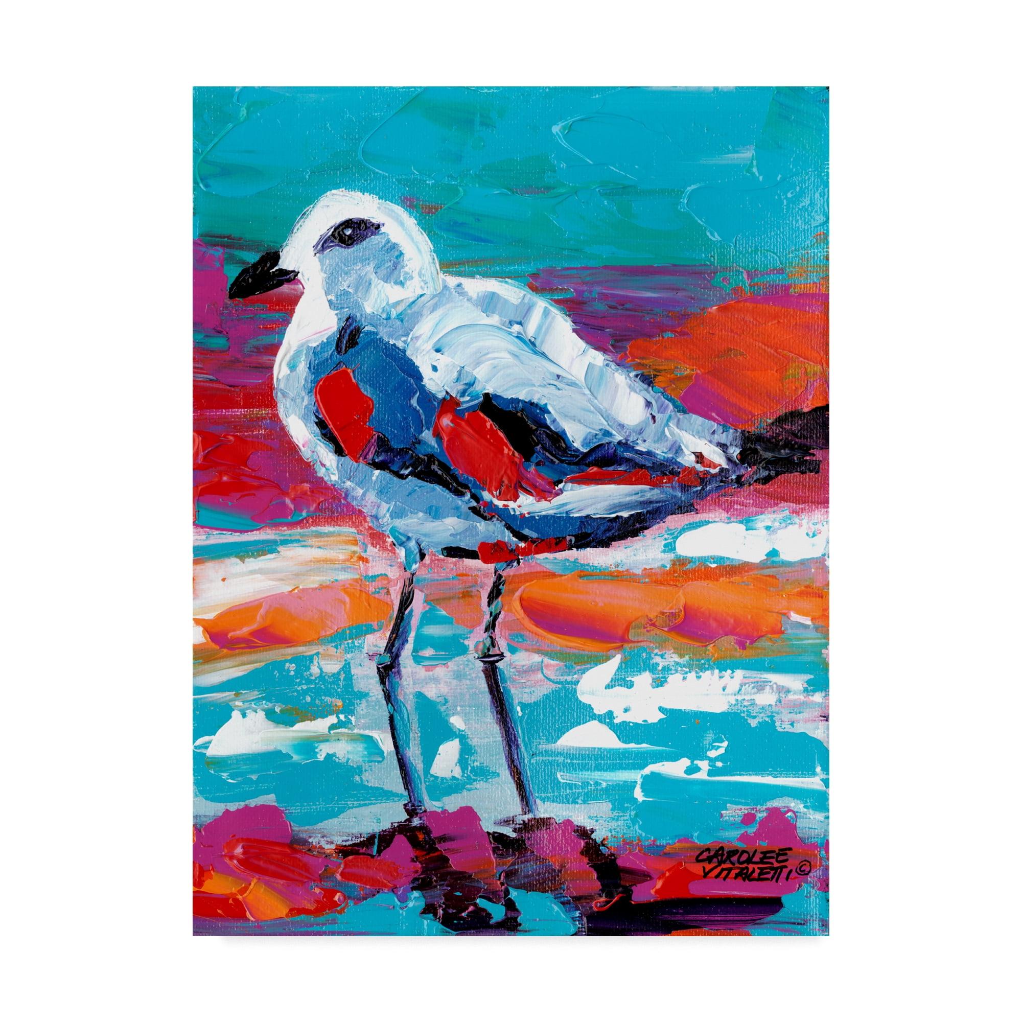 Trademark Fine Art 'Seaside Birds I' Canvas Art by Carolee Vitaletti