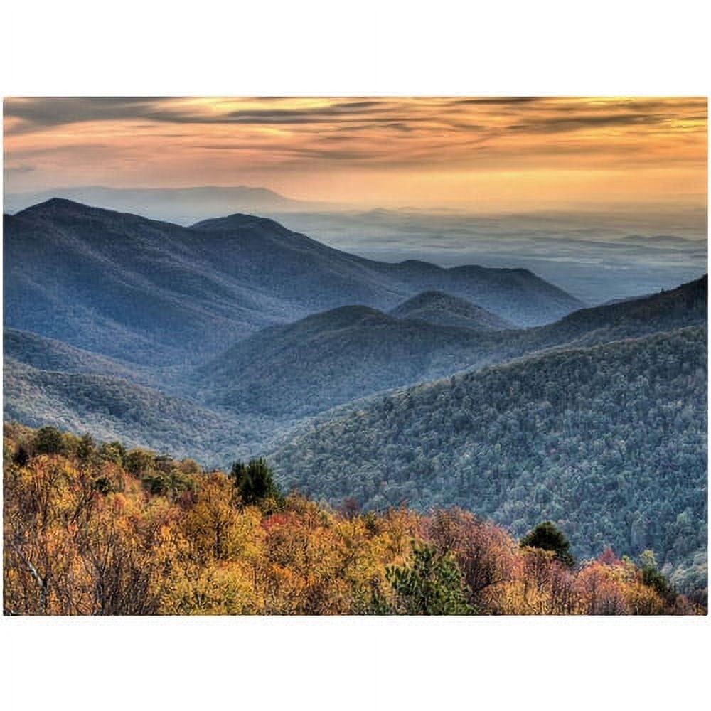 Trademark Fine Art 'Shenandoah Autumn' by Pierre Leclerc Framed Photographic Print on Wrapped Canvas | Wayfair
