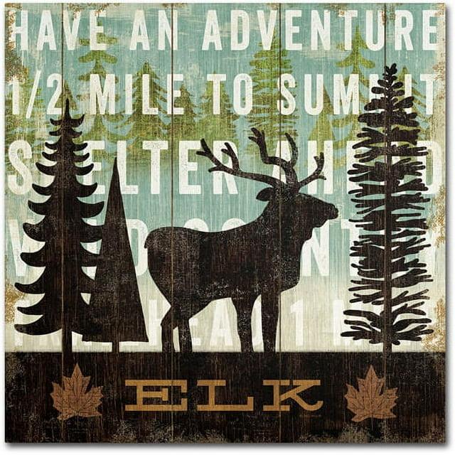 Trademark Fine Art " Simple Living Elk " by Michael Mullan