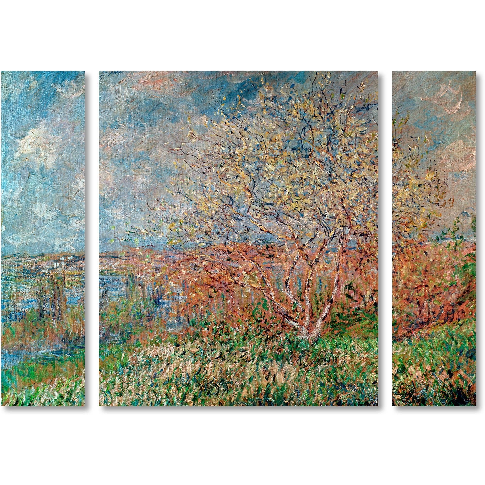 Claude Monet Spring 1880 Multi Panel Canvas Art Set