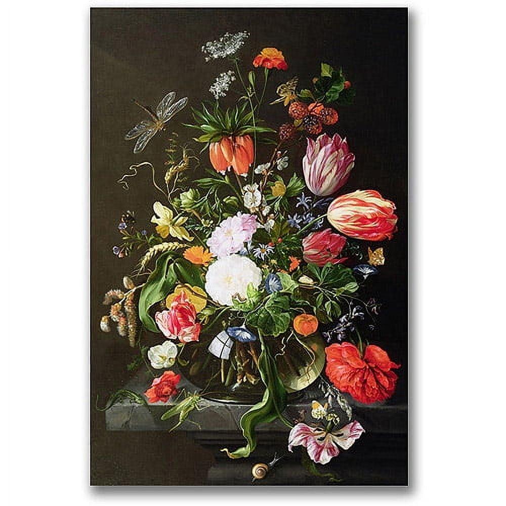 Jan Davidsz de Heem Floral Still Life 22" x 32" Canvas Art