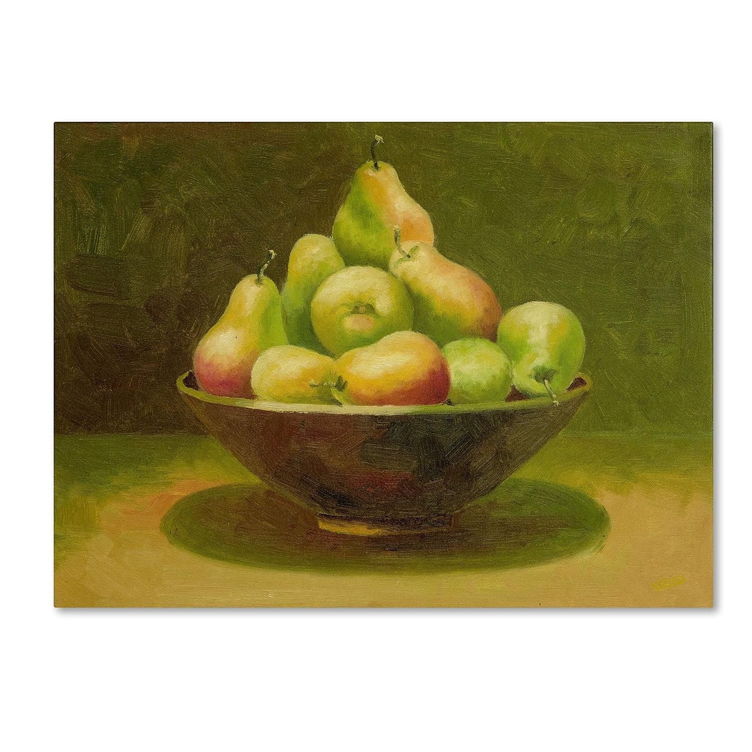 Trademark Fine Art " Still Life With Pears " by Rio