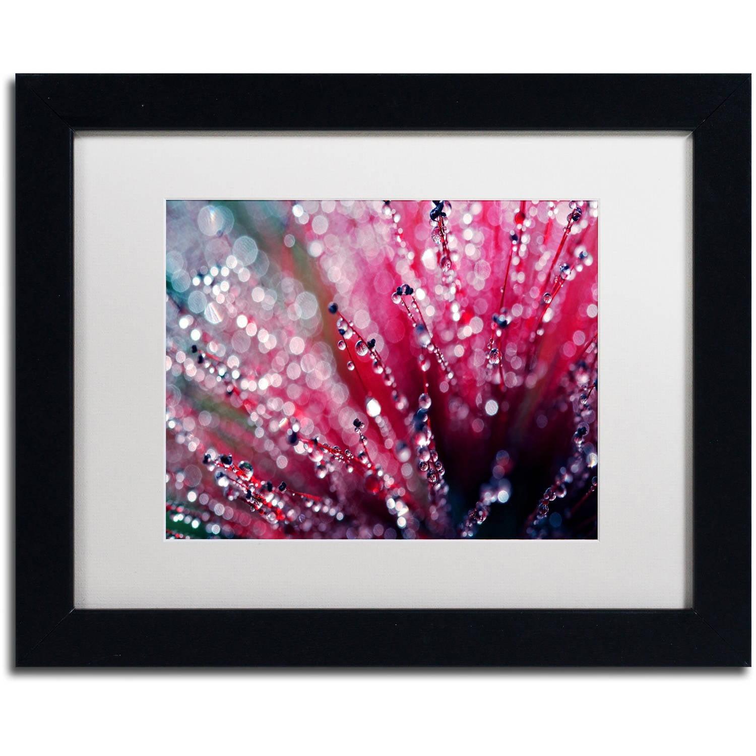 Symphony in Pink Abstract Framed Canvas Print, 16x20 Inches