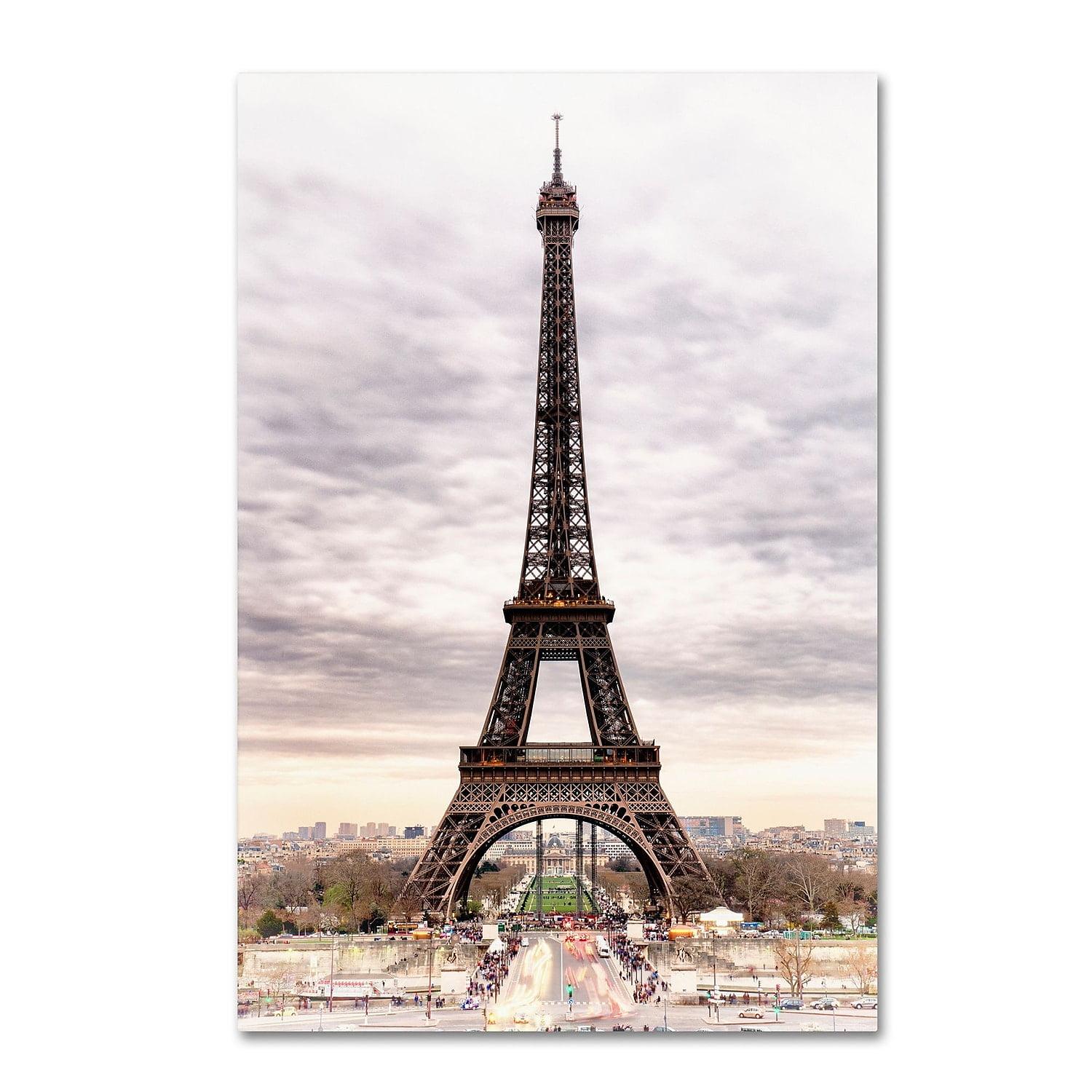 Philippe Hugonnard Eiffel Tower Paris Framed Canvas Art 12'' x 19''