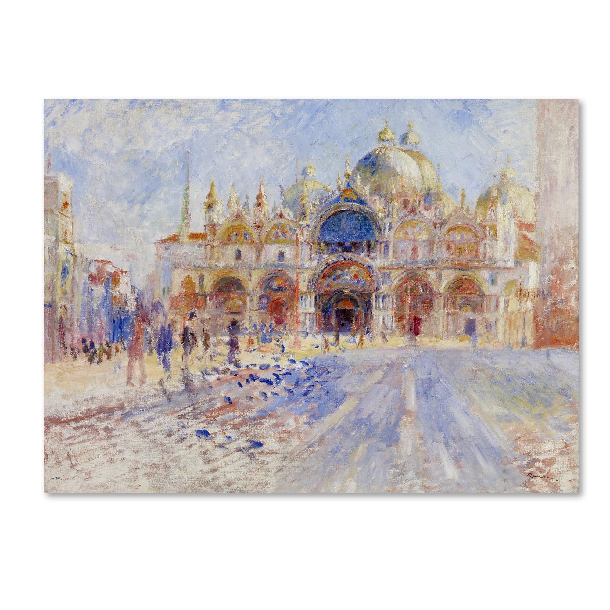 Vault W Artwork " The Piazza San Marco Venice " by Pierre-Auguste Renoir