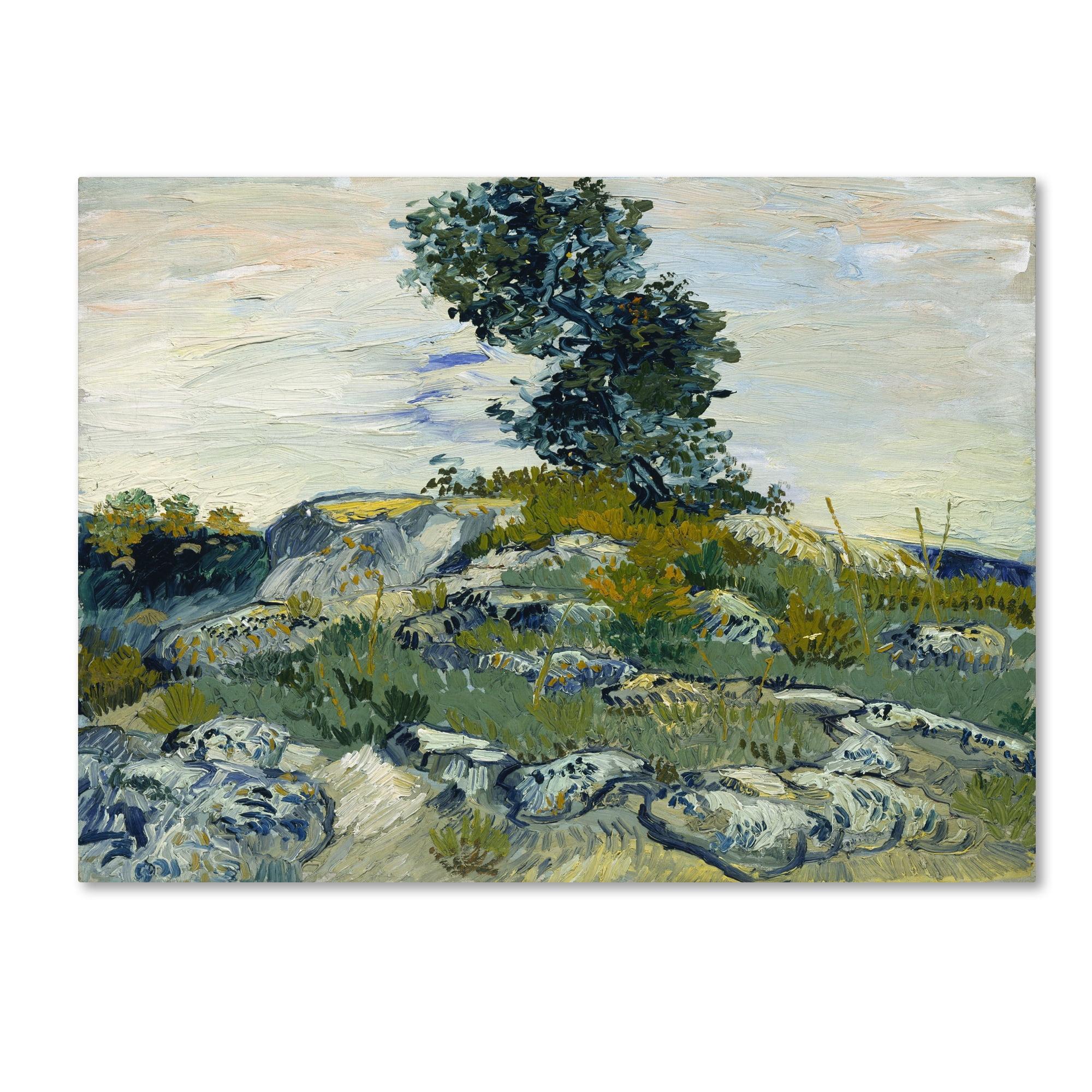 Van Gogh Landscape Print on Canvas with Hidden Frame