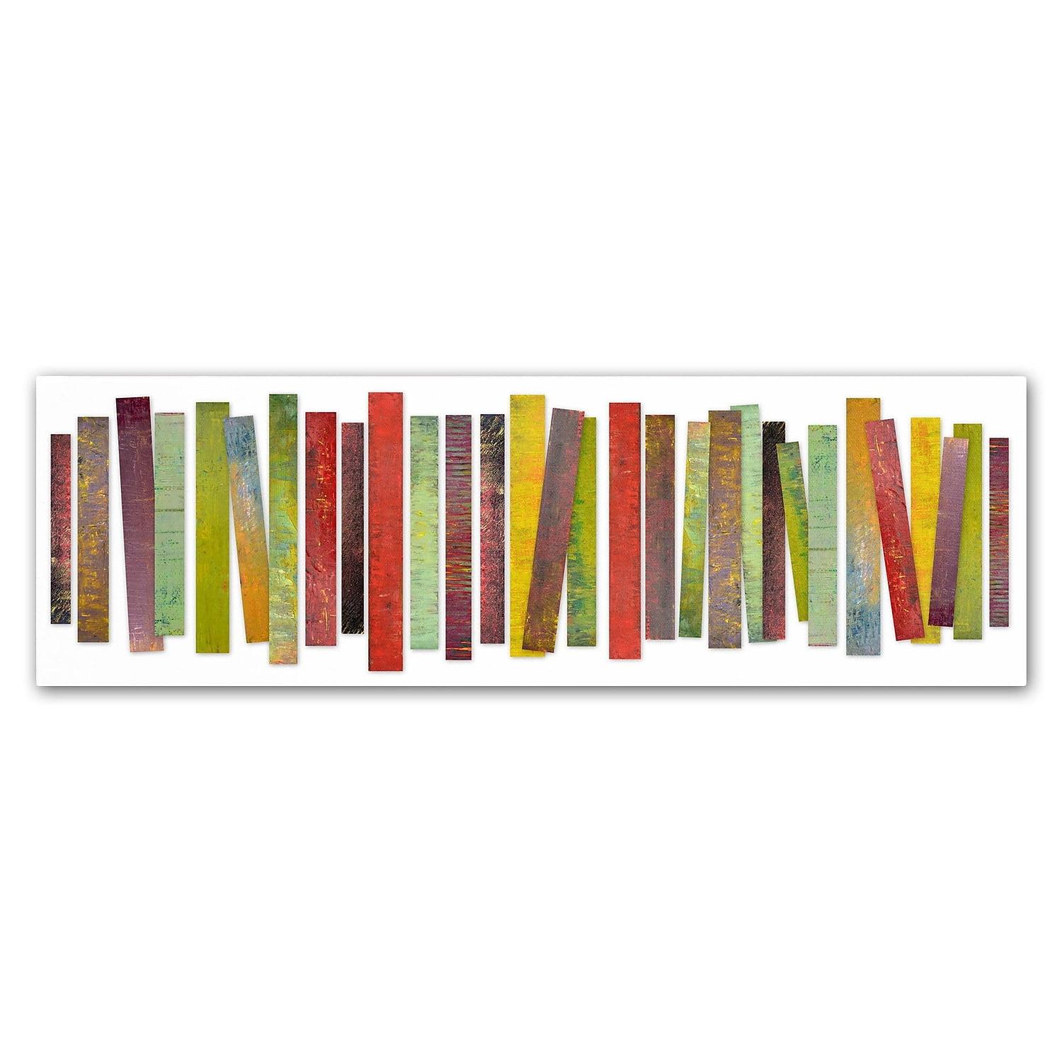 Thirty Stripes 2.0 Abstract Multicolor Canvas Art