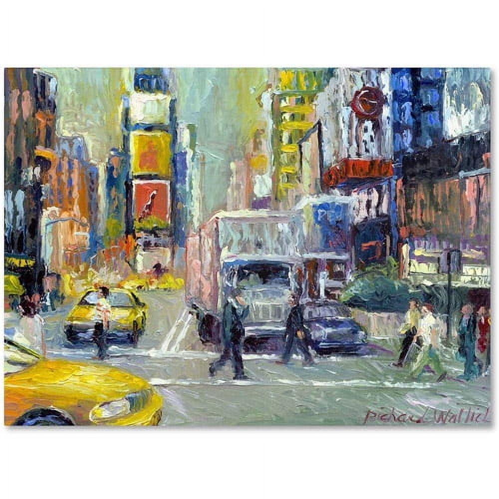 Trademark Fine Art " Times Square " by Richard Wallich