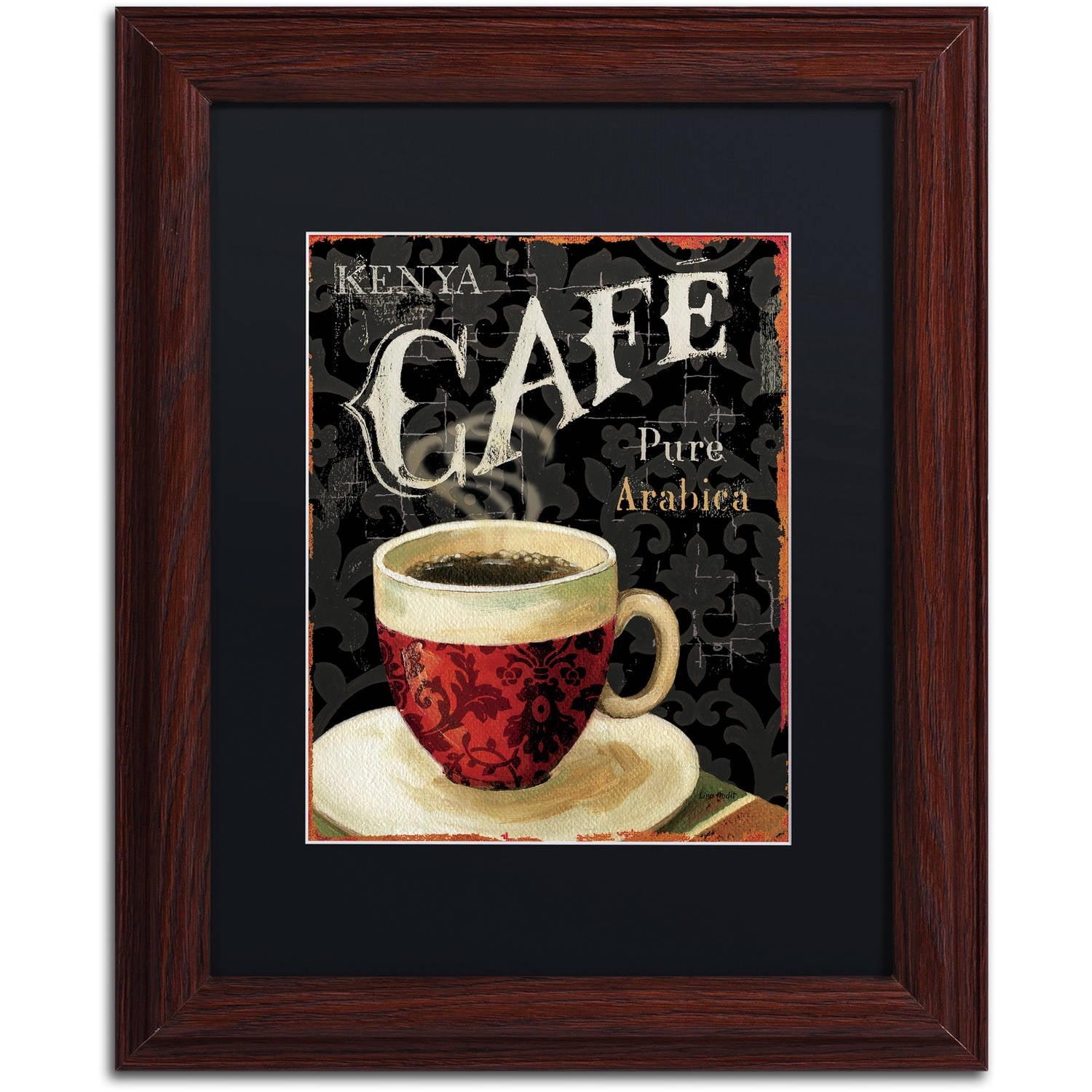 Lisa Audit 'Today's Coffee I' Matted Framed Art - 11x14