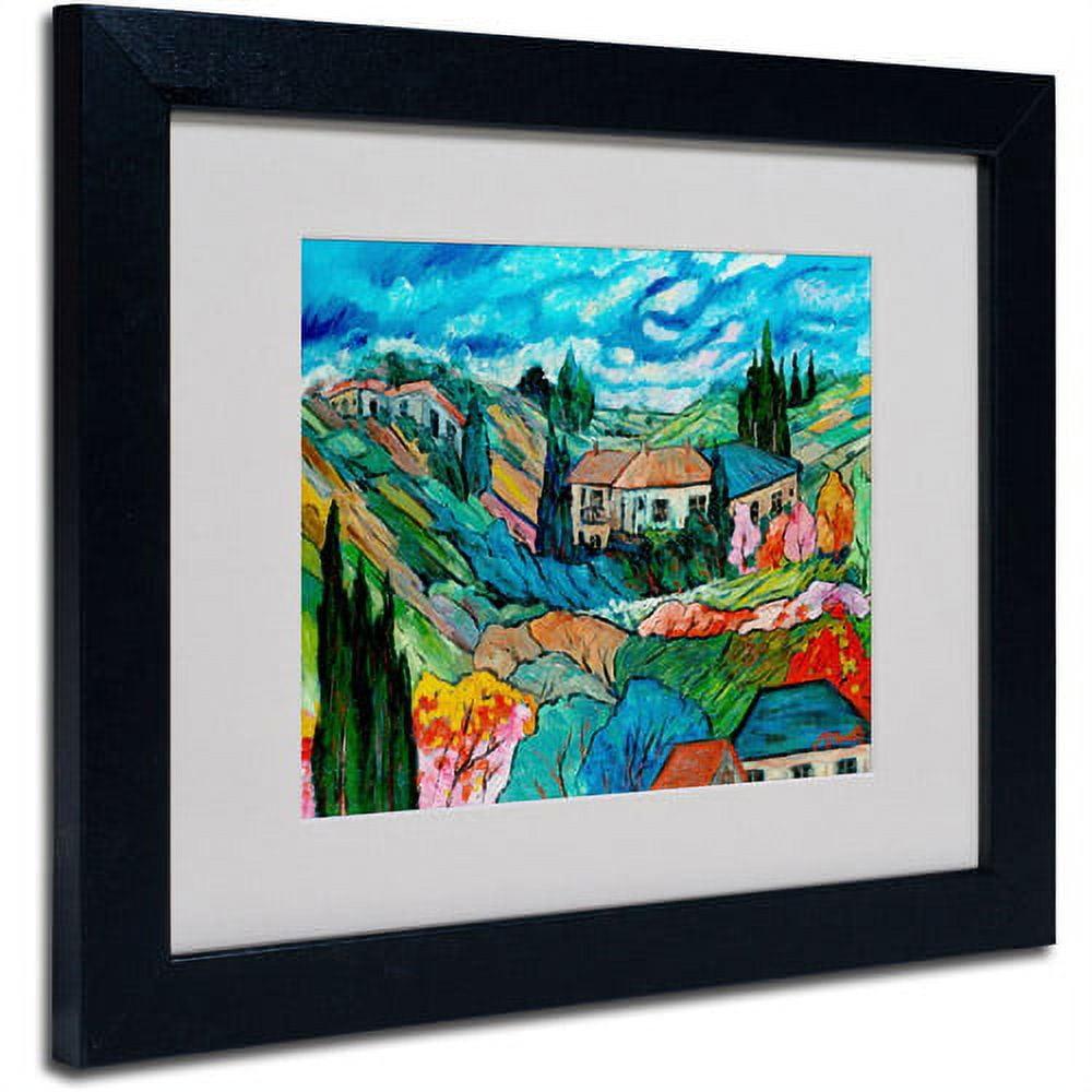 Manor Shadian Valley House Framed Canvas Art, 11x14 Inch